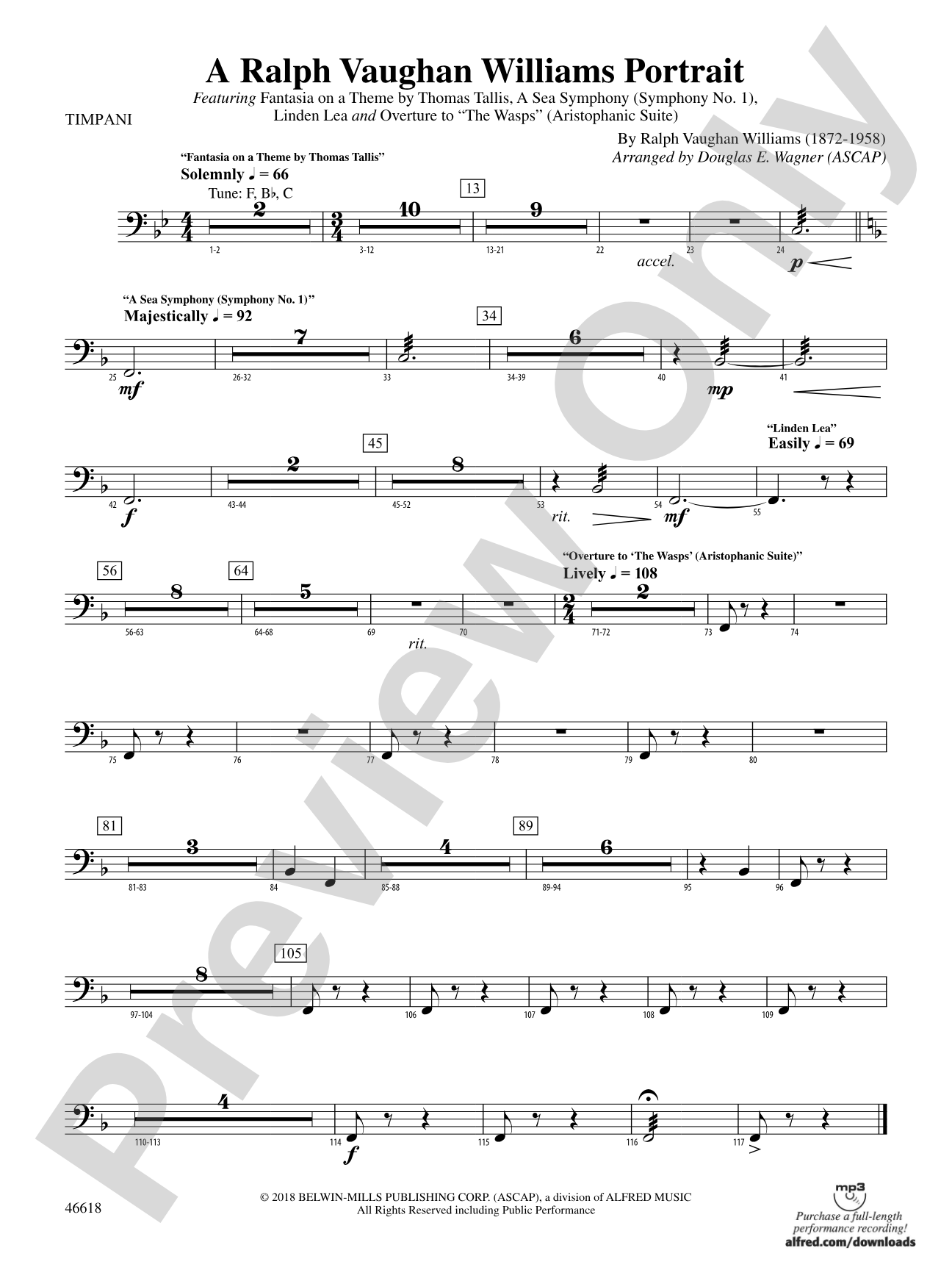A Ralph Vaughan Williams Portrait: Timpani