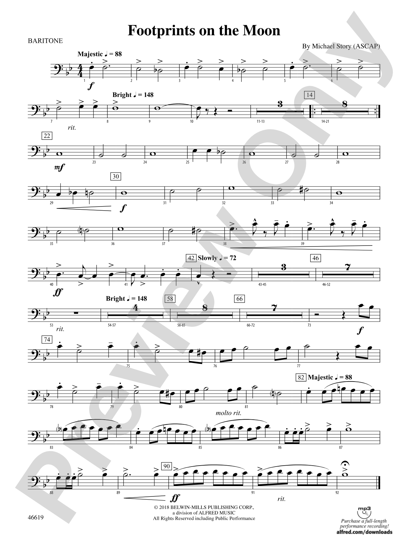 Footprints on the Moon: Baritone B.C.