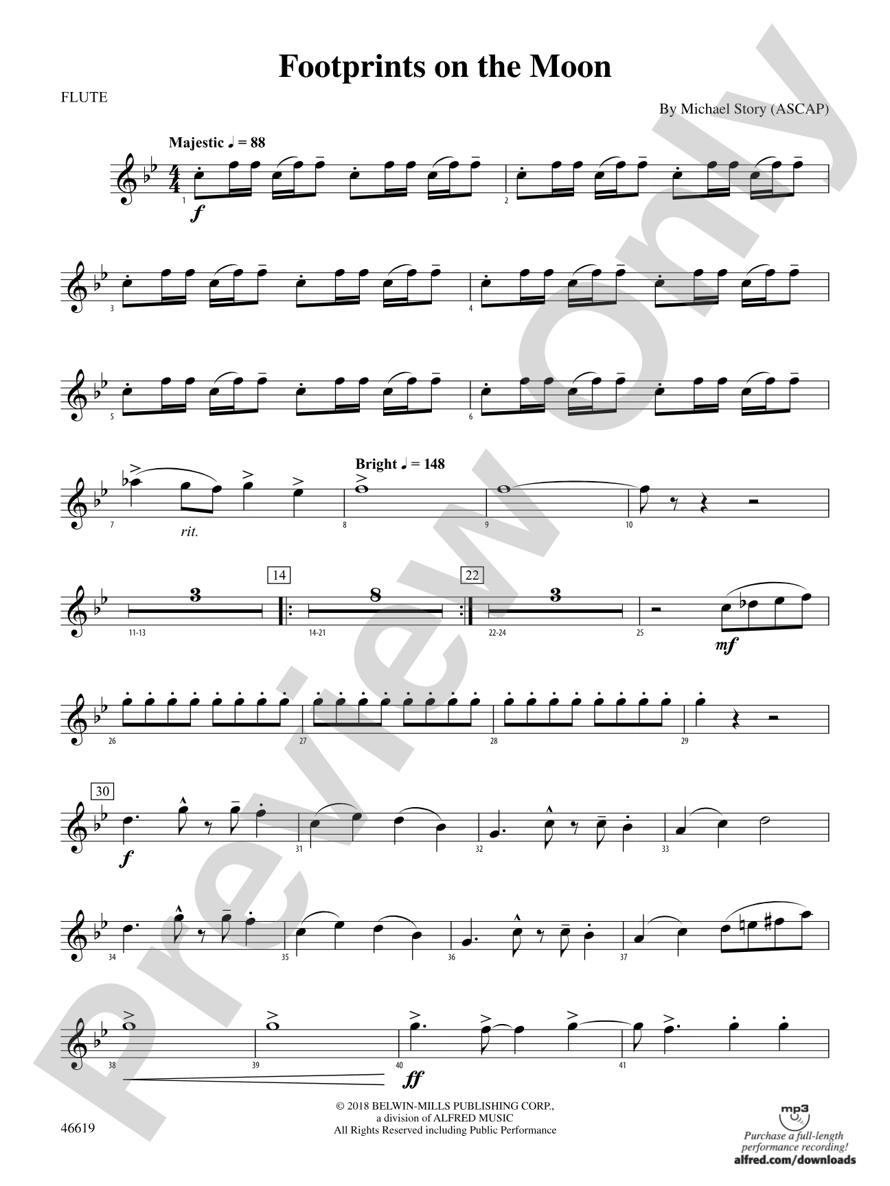 Footprints on the Moon: Flute