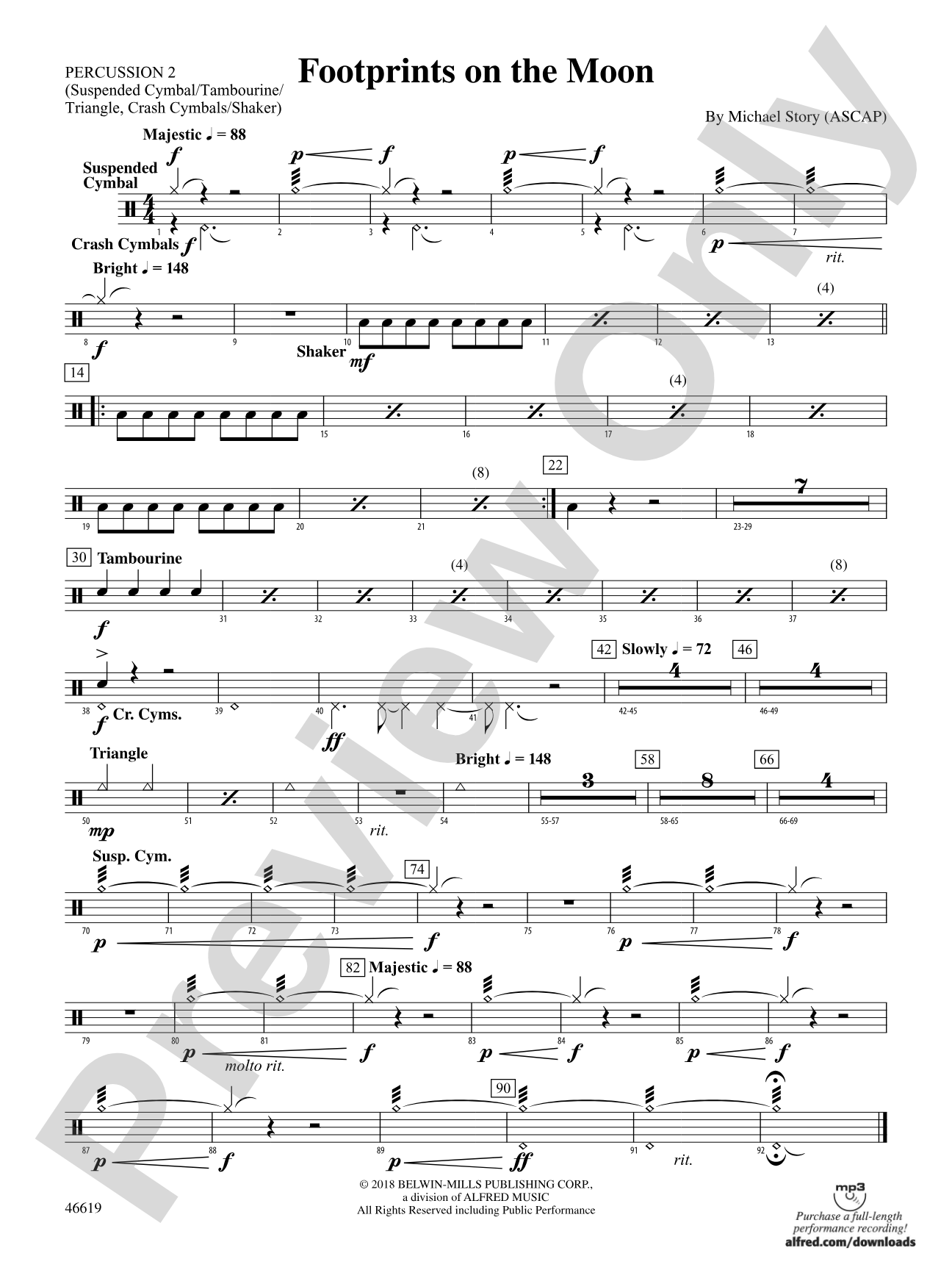 Footprints on the Moon: 2nd Percussion