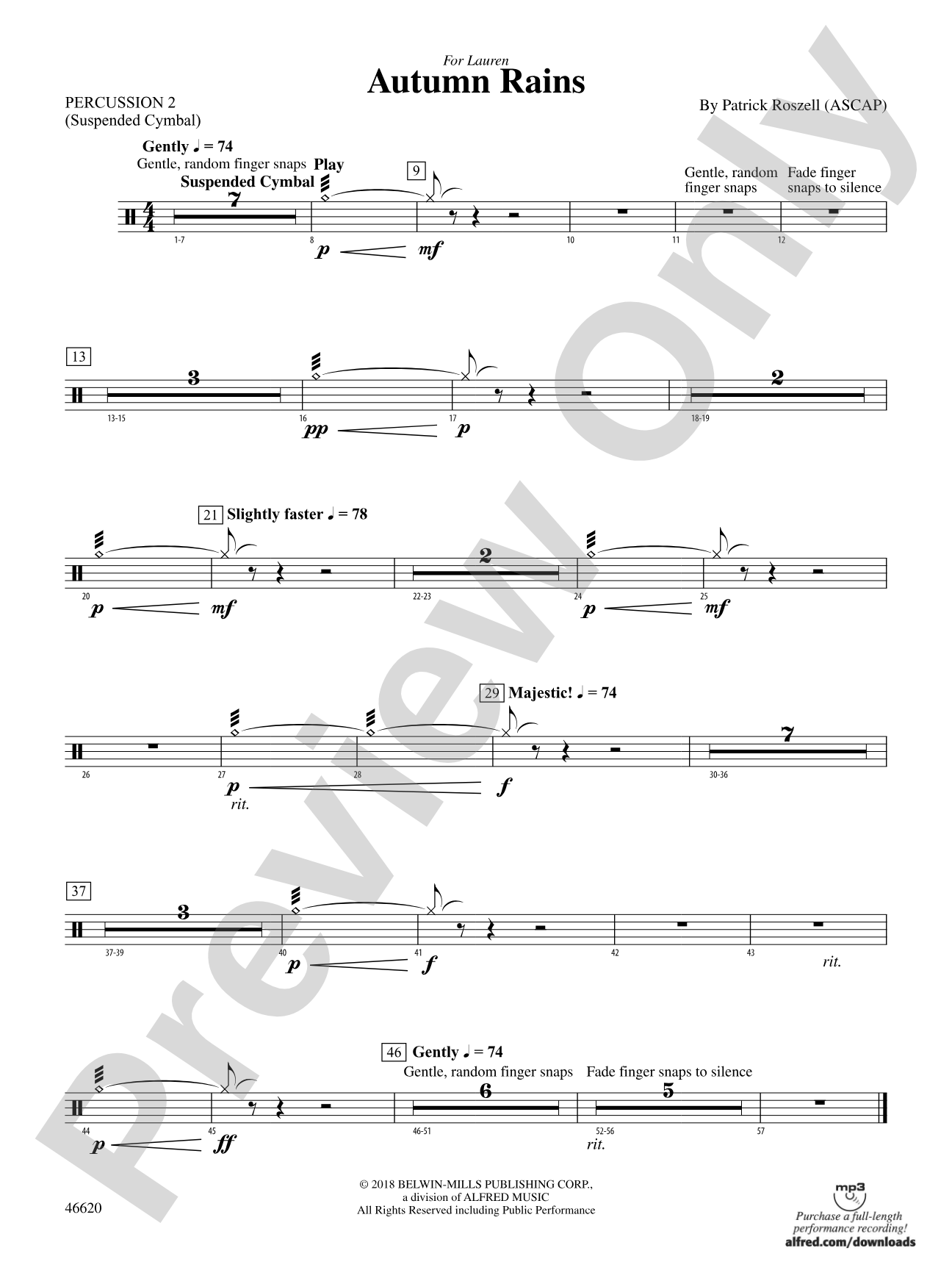 Autumn Rains: 2nd Percussion