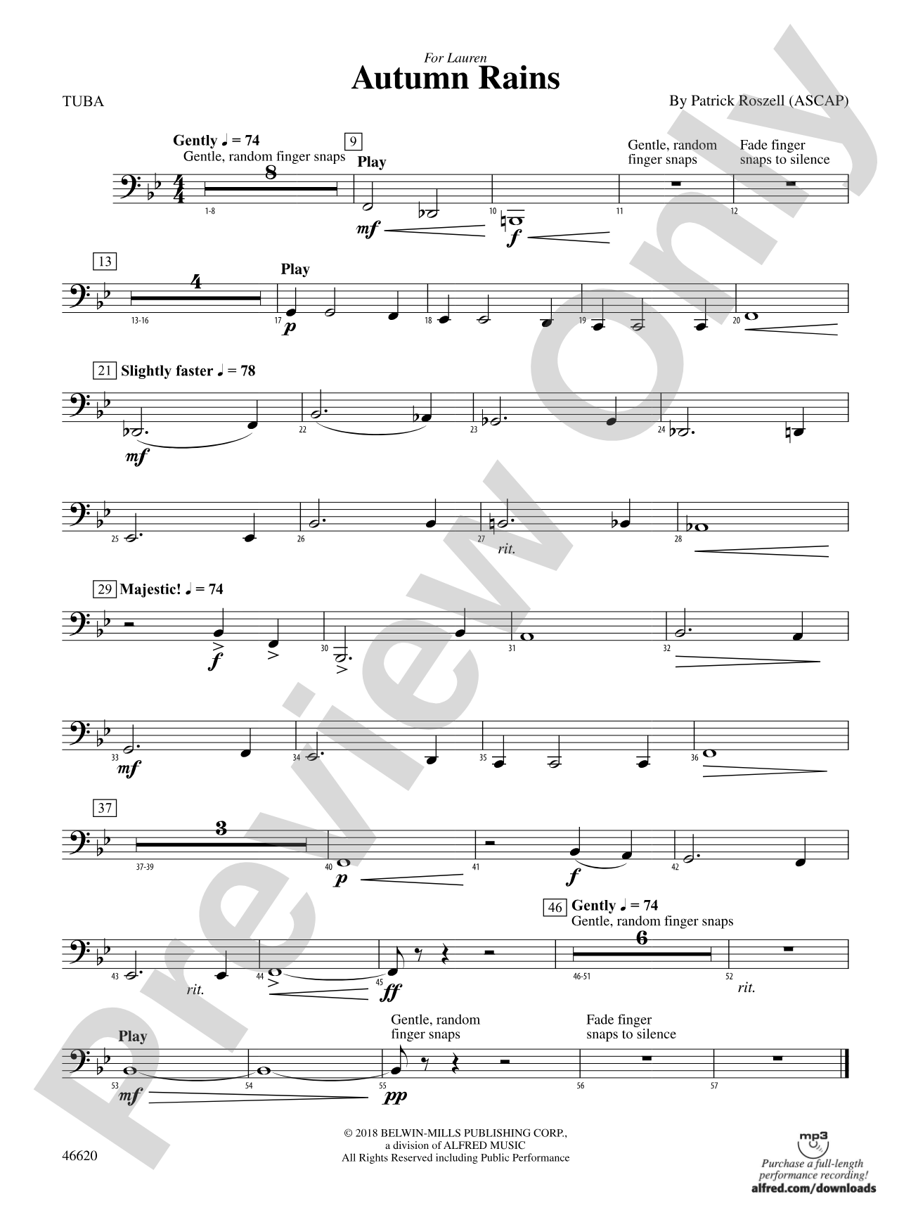 Autumn Rains: Tuba