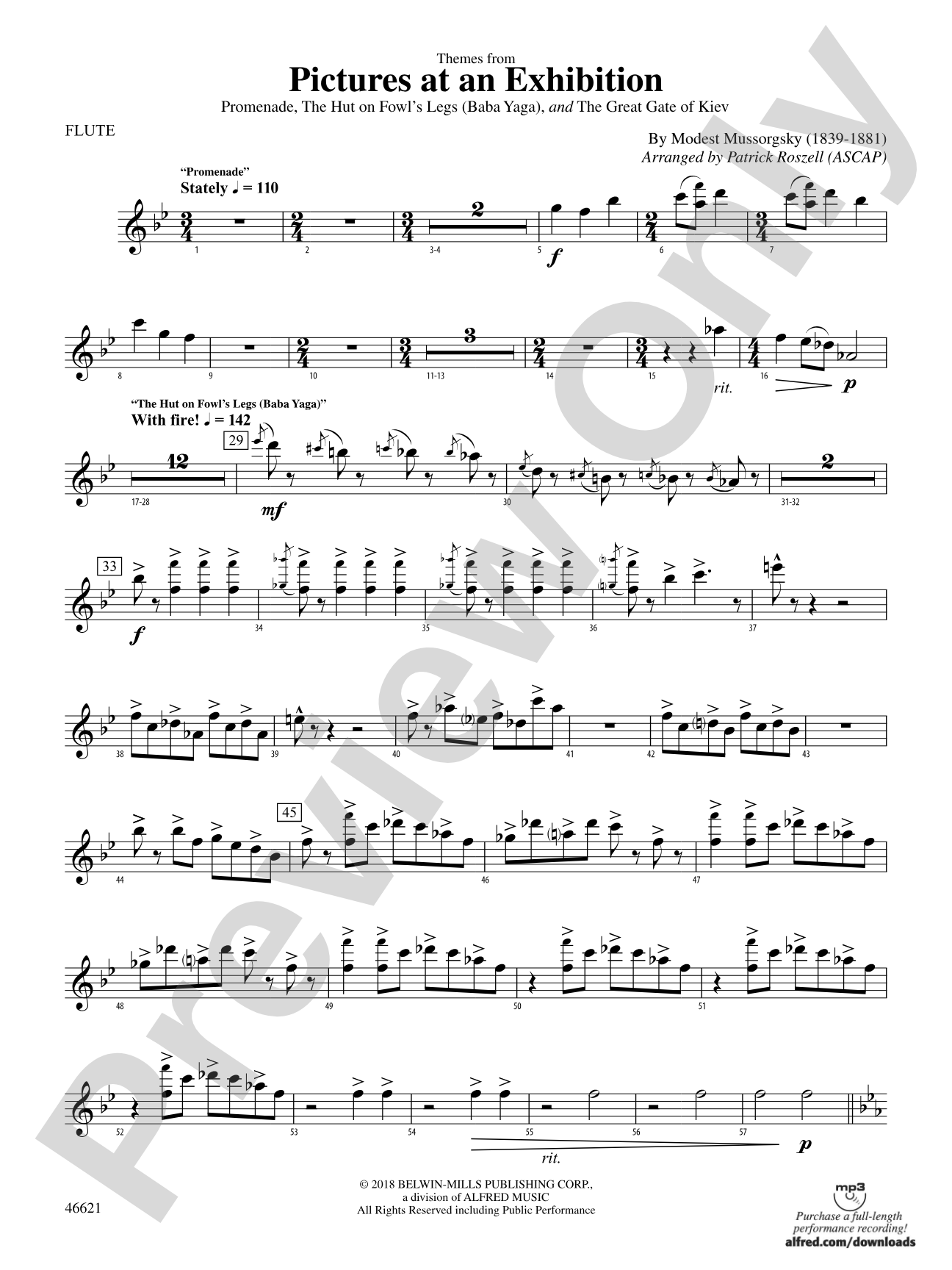 Pictures at an Exhibition: Flute