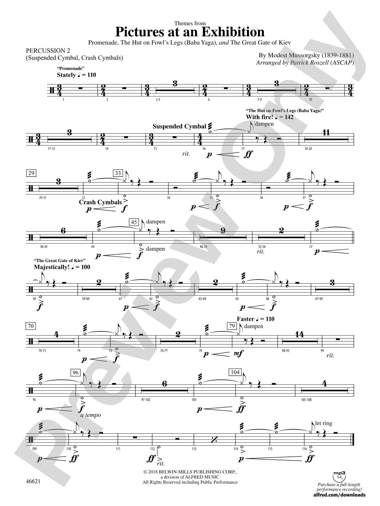 Pictures at an Exhibition: 2nd Percussion