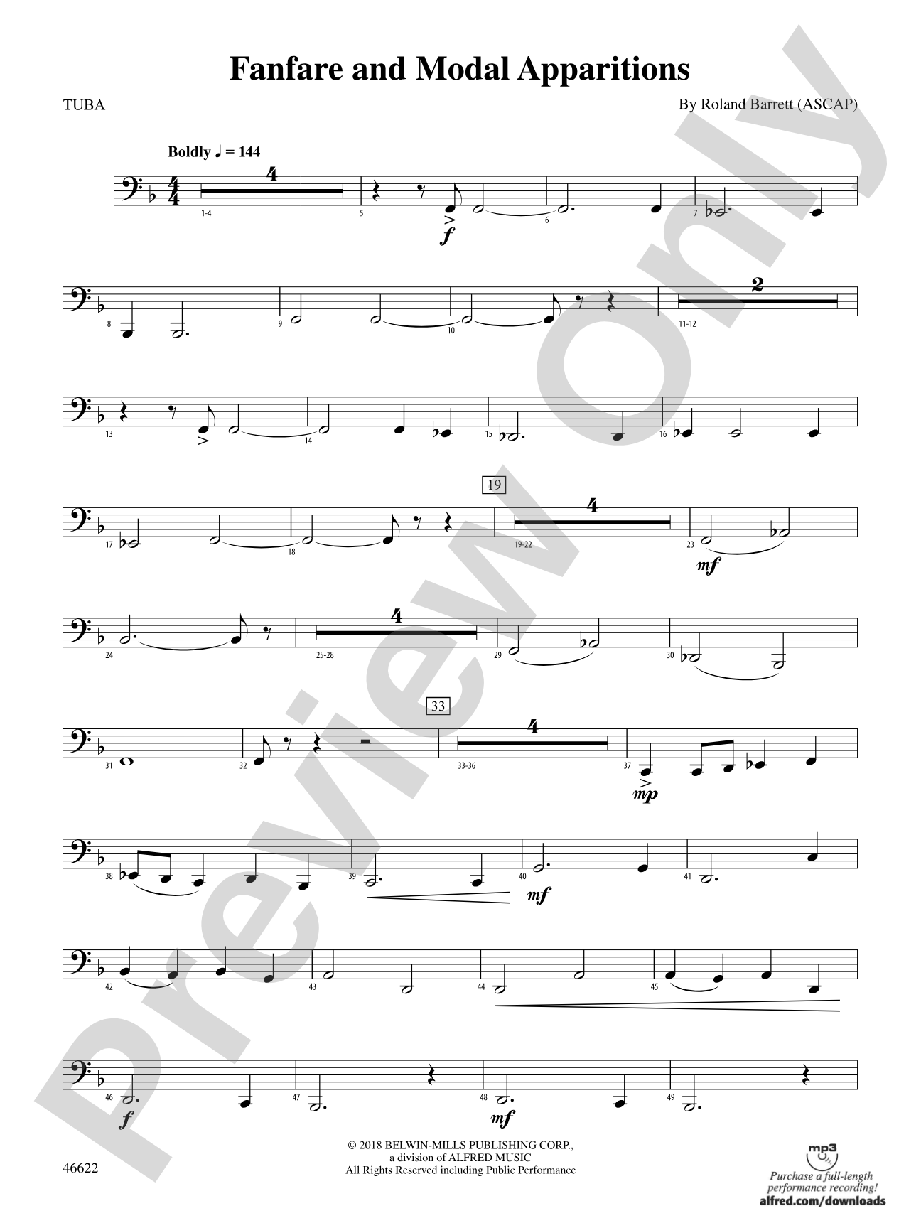 Fanfare and Modal Apparitions: Tuba