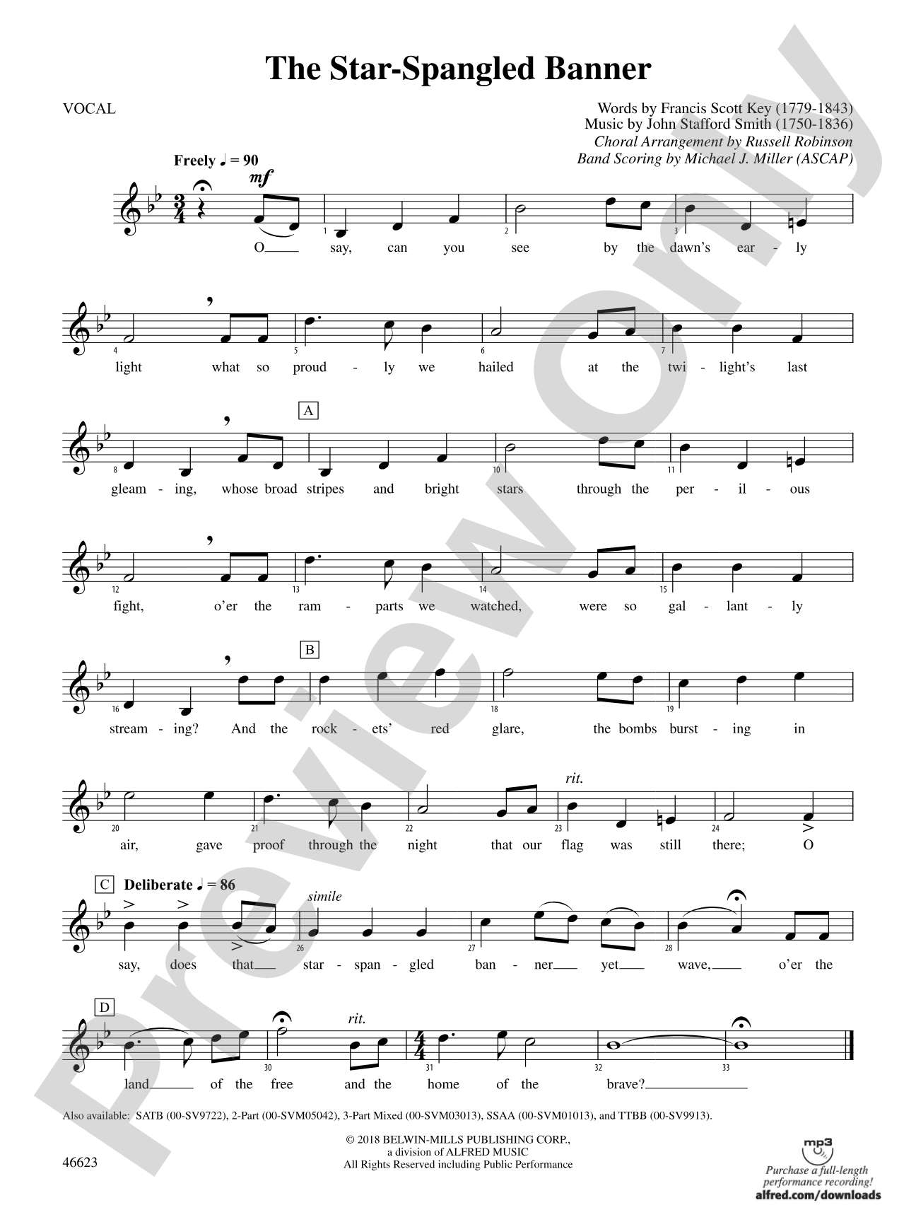 The Star-Spangled Banner: Vocals