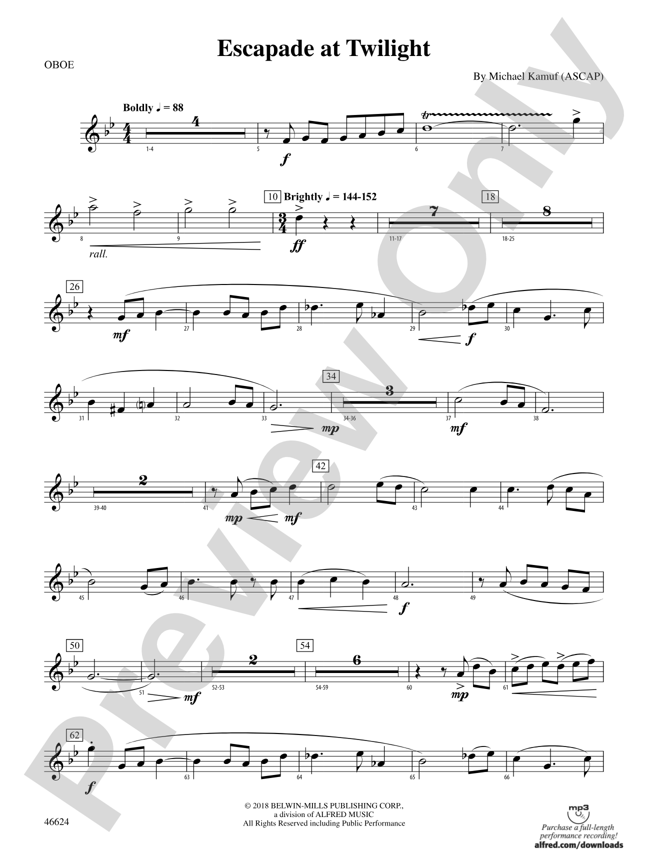 Escapade at Twilight: Oboe
