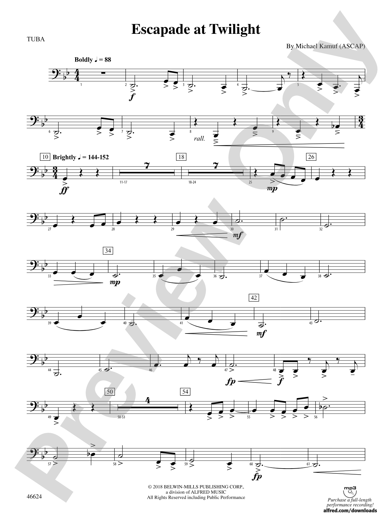 Escapade at Twilight: Tuba