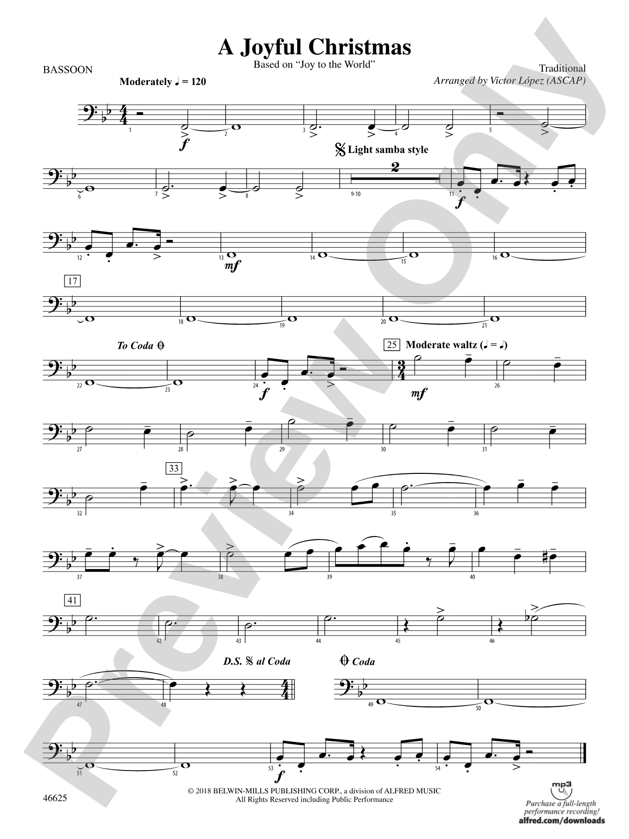 A Joyful Christmas: Bassoon