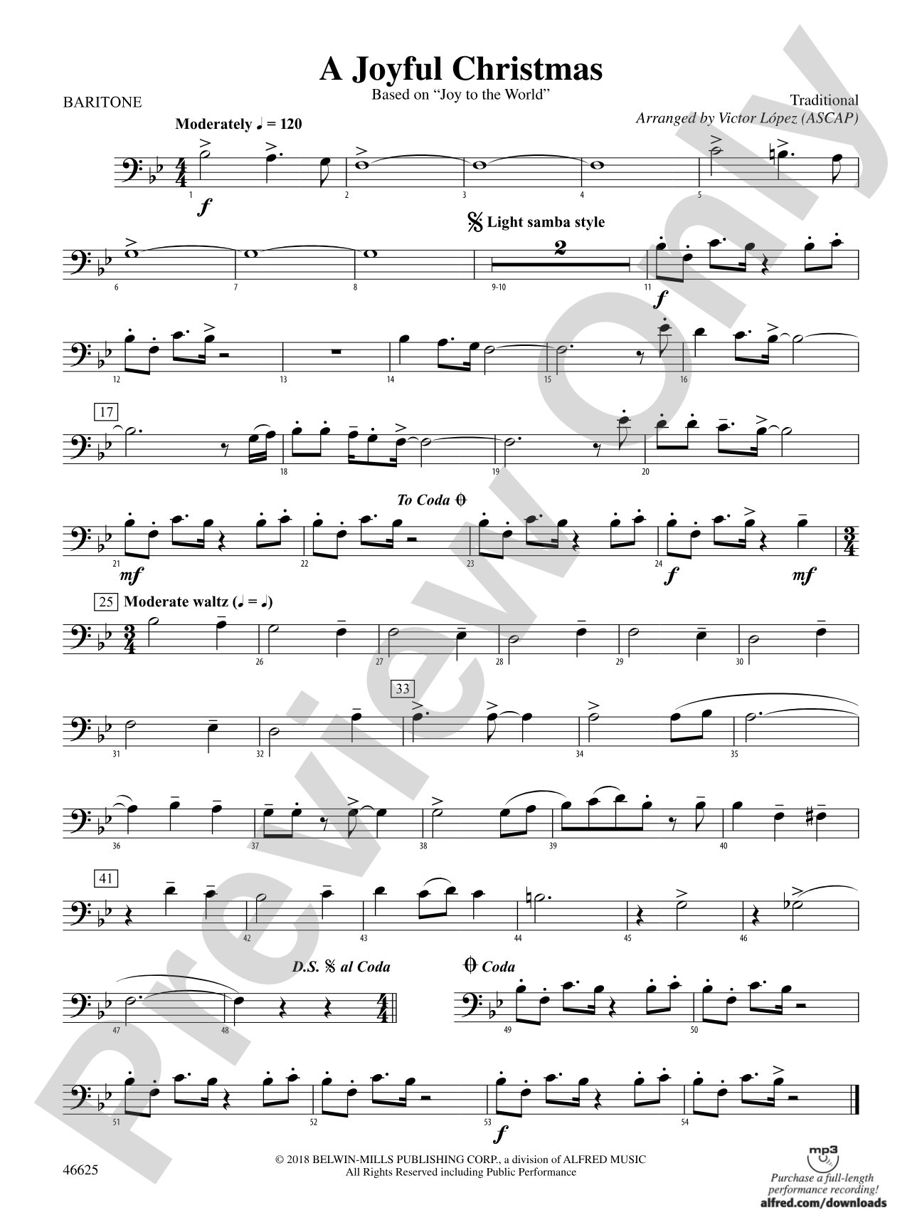 A Joyful Christmas: Baritone B.C.