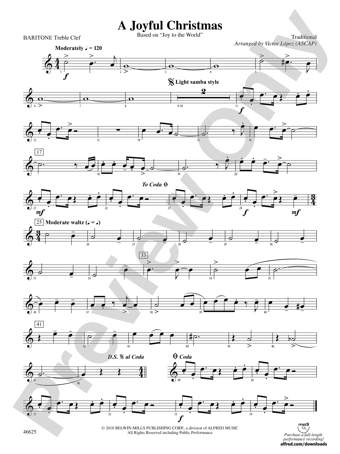 A Joyful Christmas: Baritone T.C.