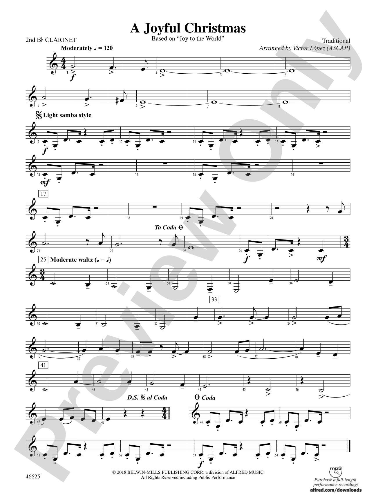 A Joyful Christmas: 2nd B-flat Clarinet