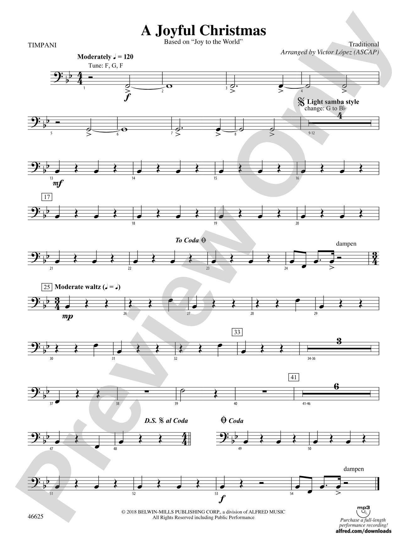 A Joyful Christmas: Timpani