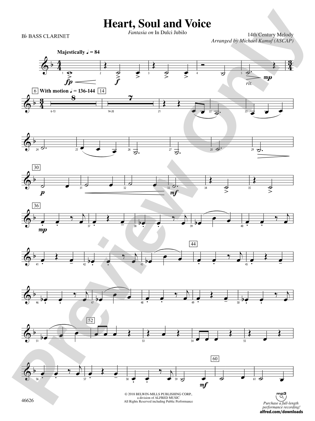 Heart, Soul, and Voice: B-flat Bass Clarinet