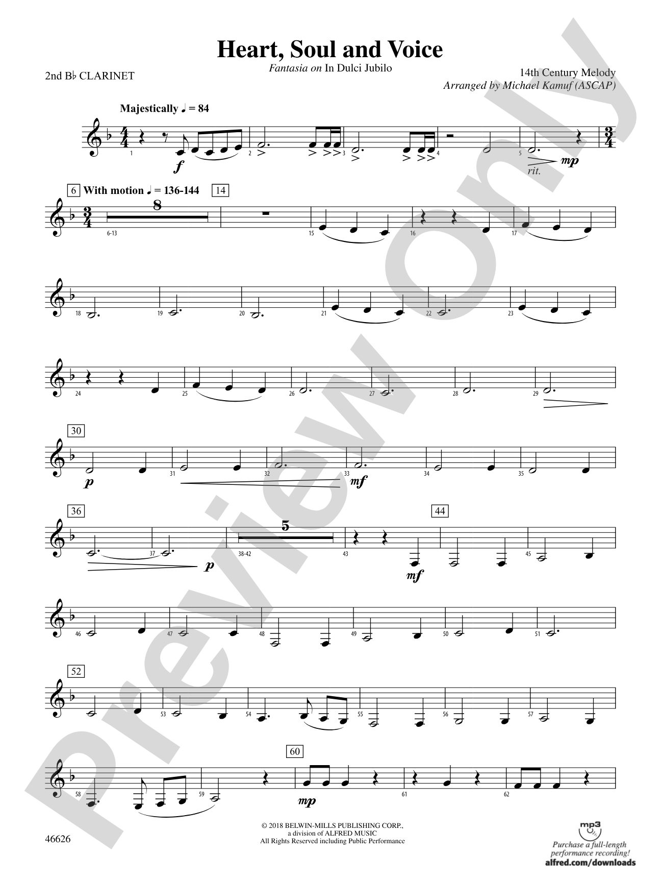 Heart, Soul, and Voice: 2nd B-flat Clarinet