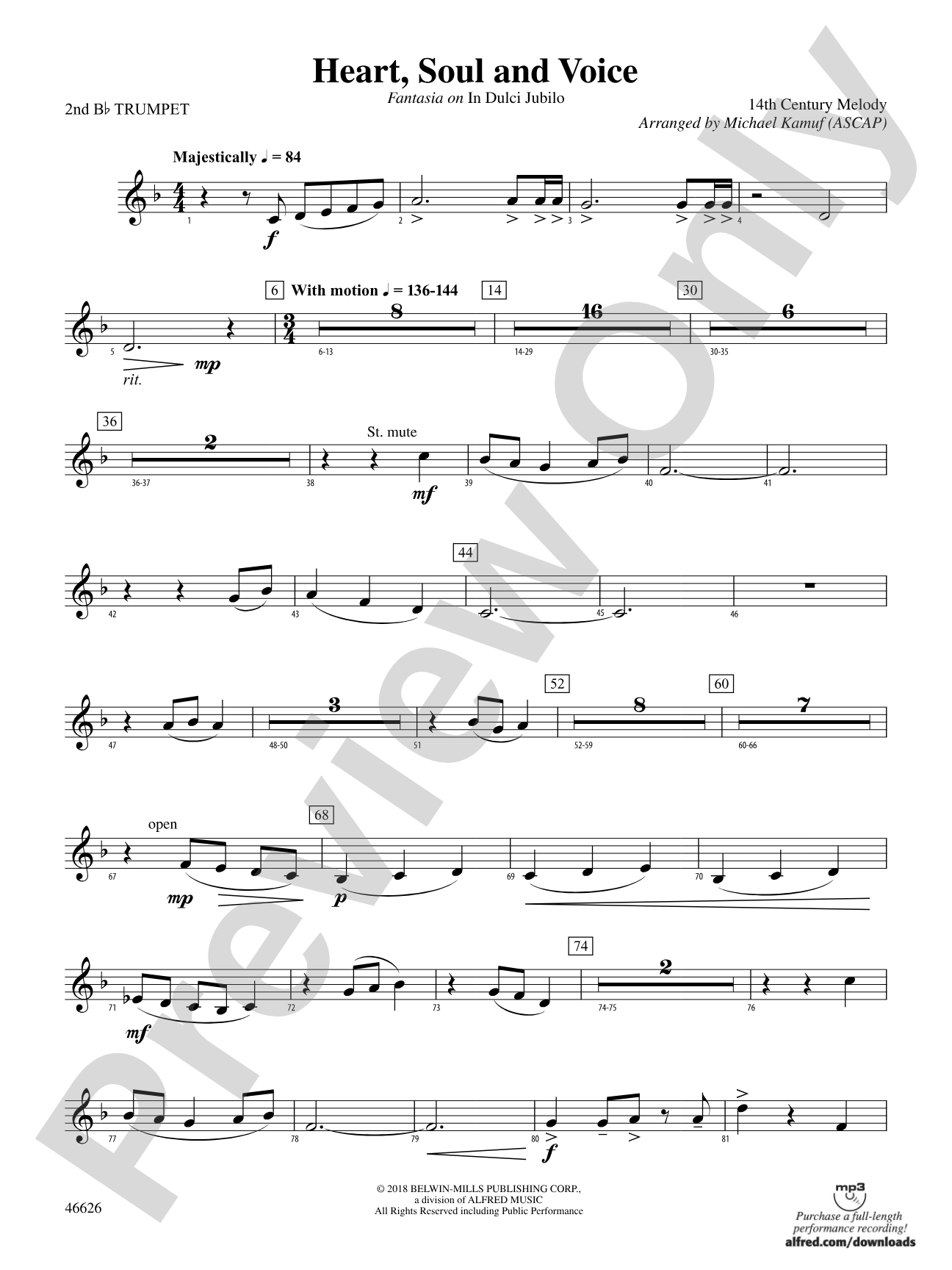 Heart, Soul, and Voice: 2nd B-flat Trumpet