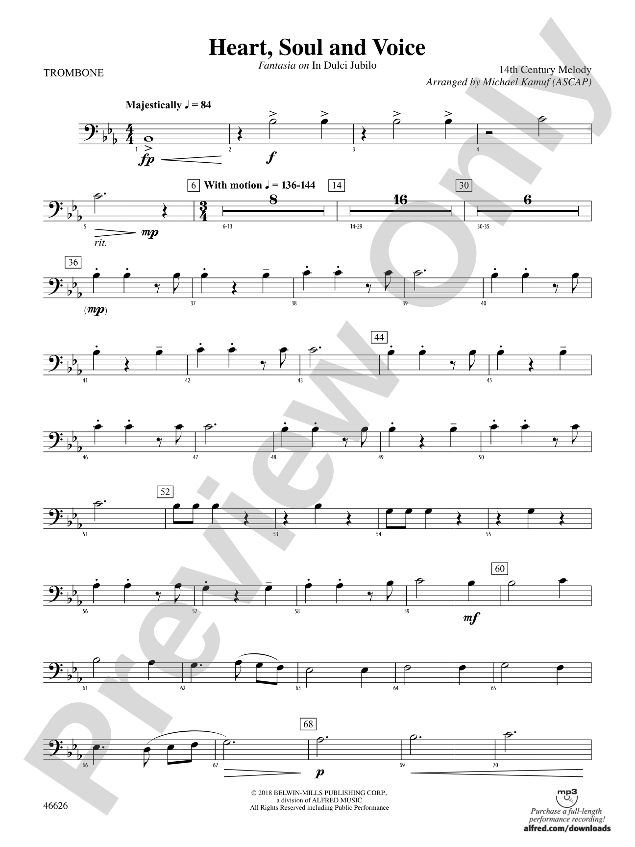 Heart, Soul, and Voice: 1st Trombone