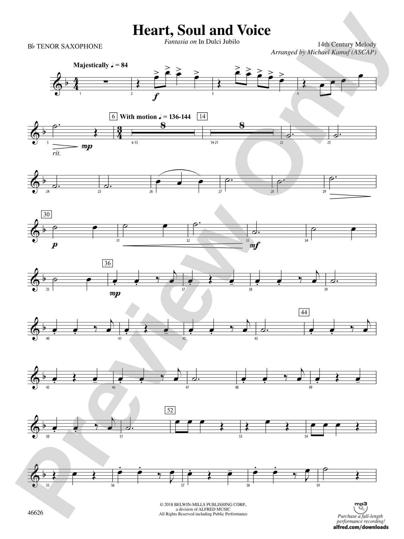 Heart, Soul, and Voice: B-flat Tenor Saxophone