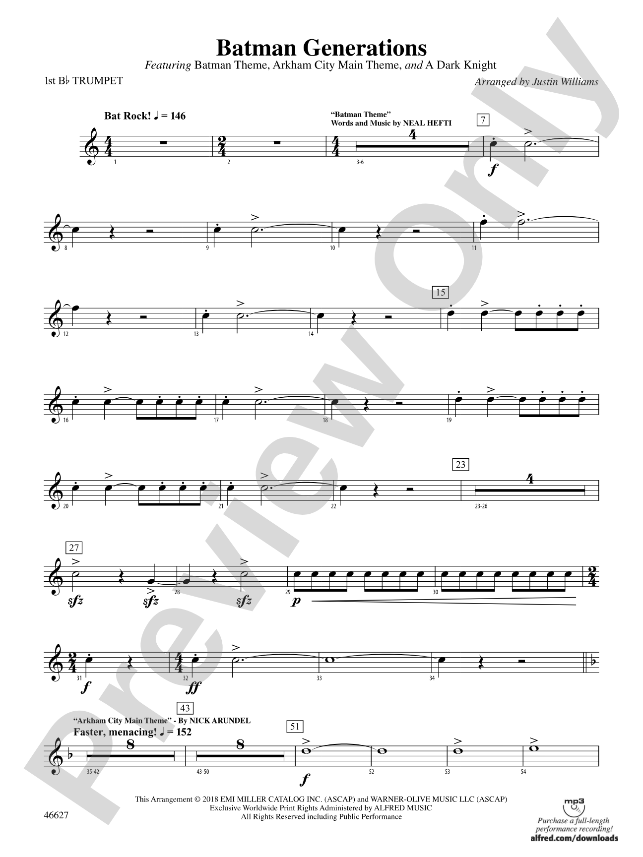 Batman Generations: 1st B-flat Trumpet