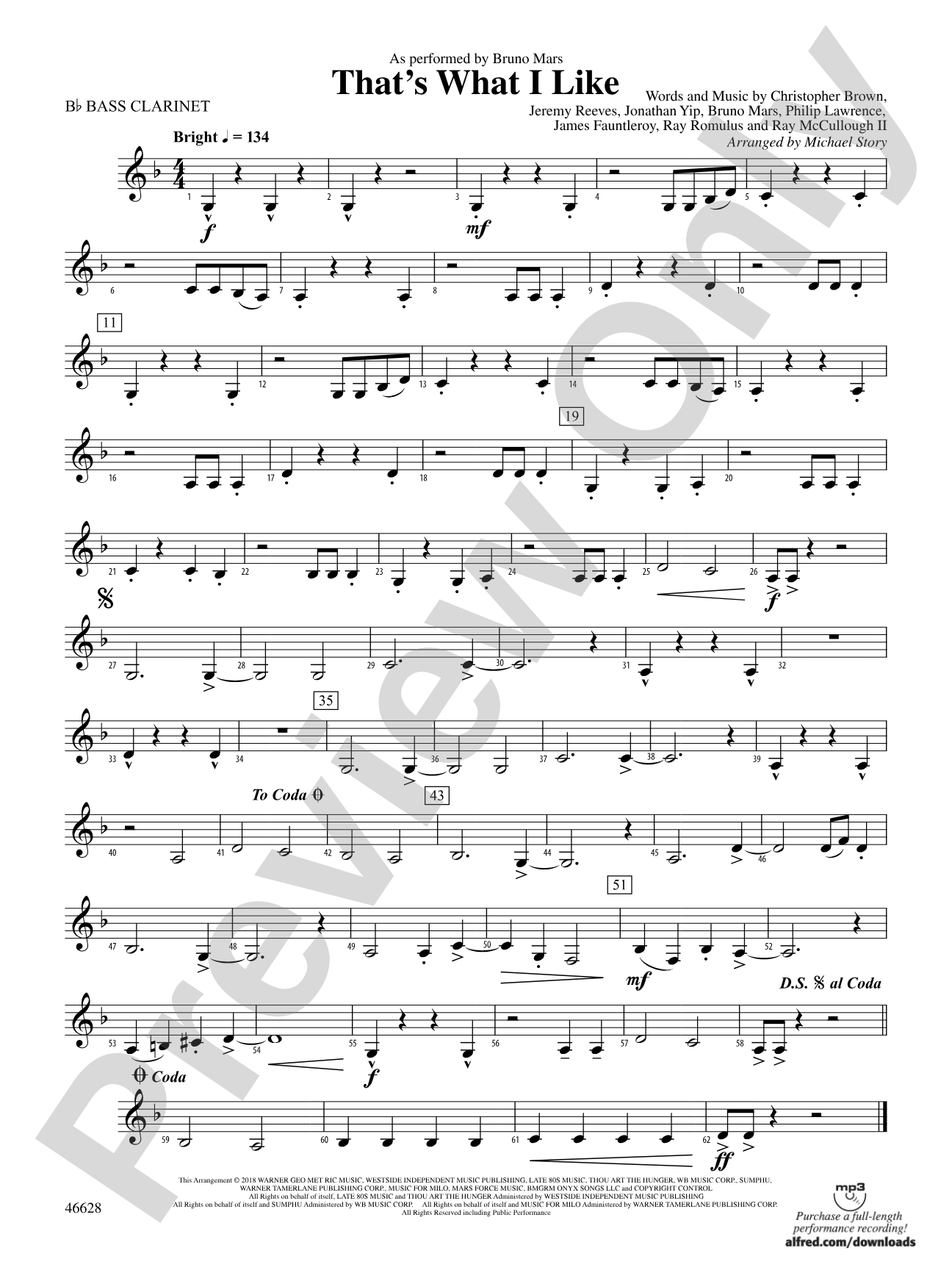 That's What I Like: B-flat Bass Clarinet