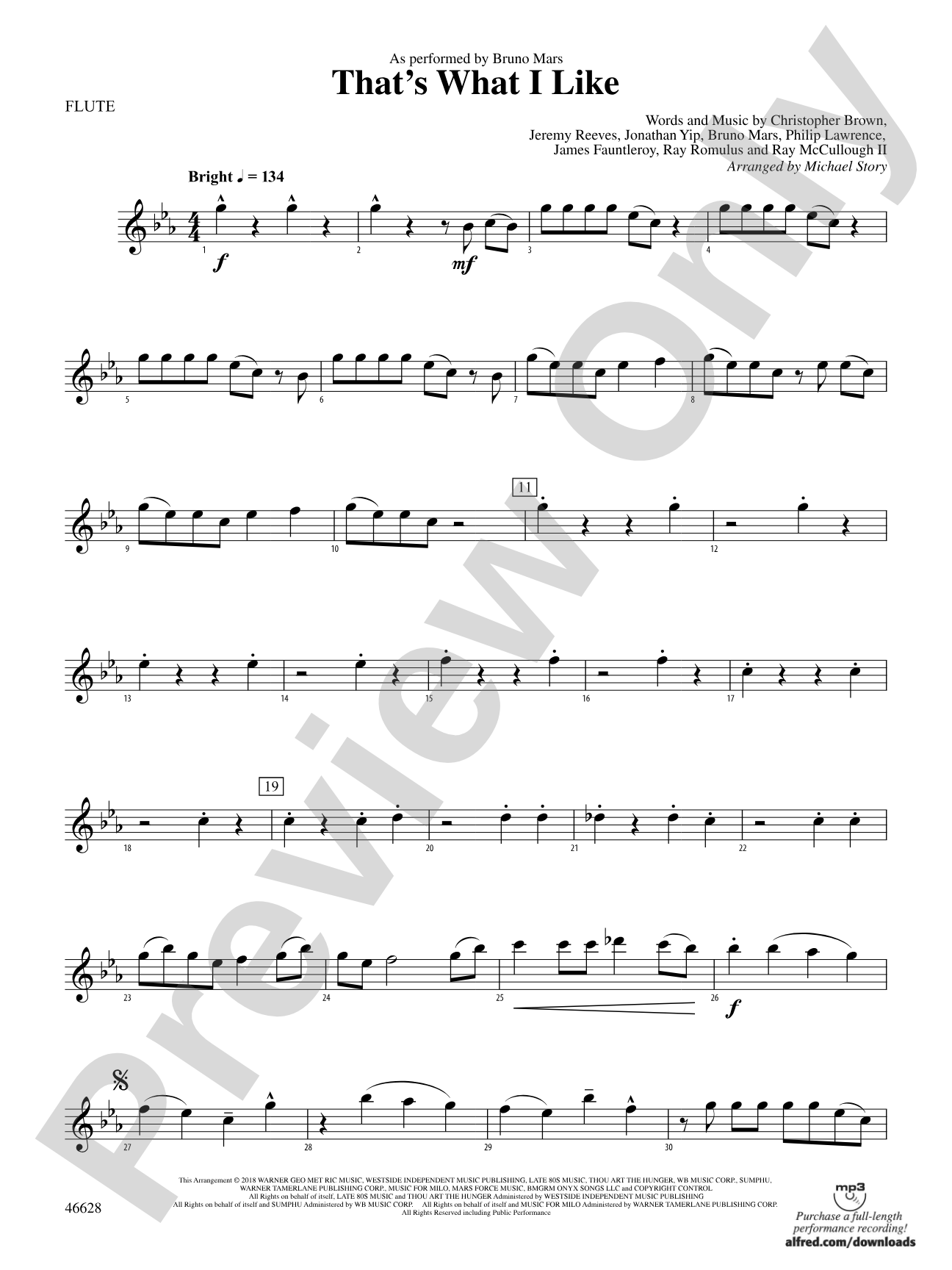 That's What I Like: Flute