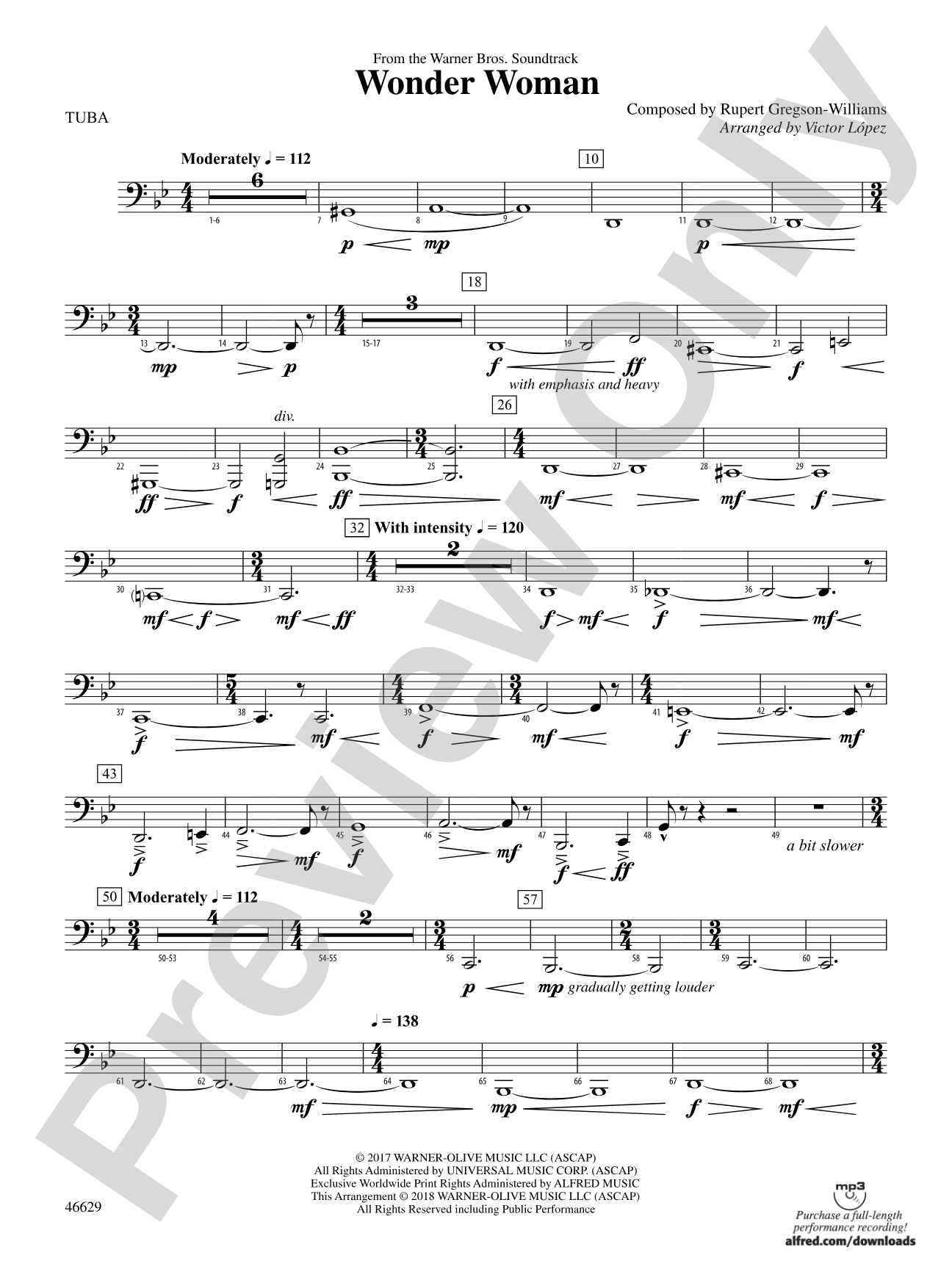 Wonder Woman: From the Warner Bros. Soundtrack: Tuba