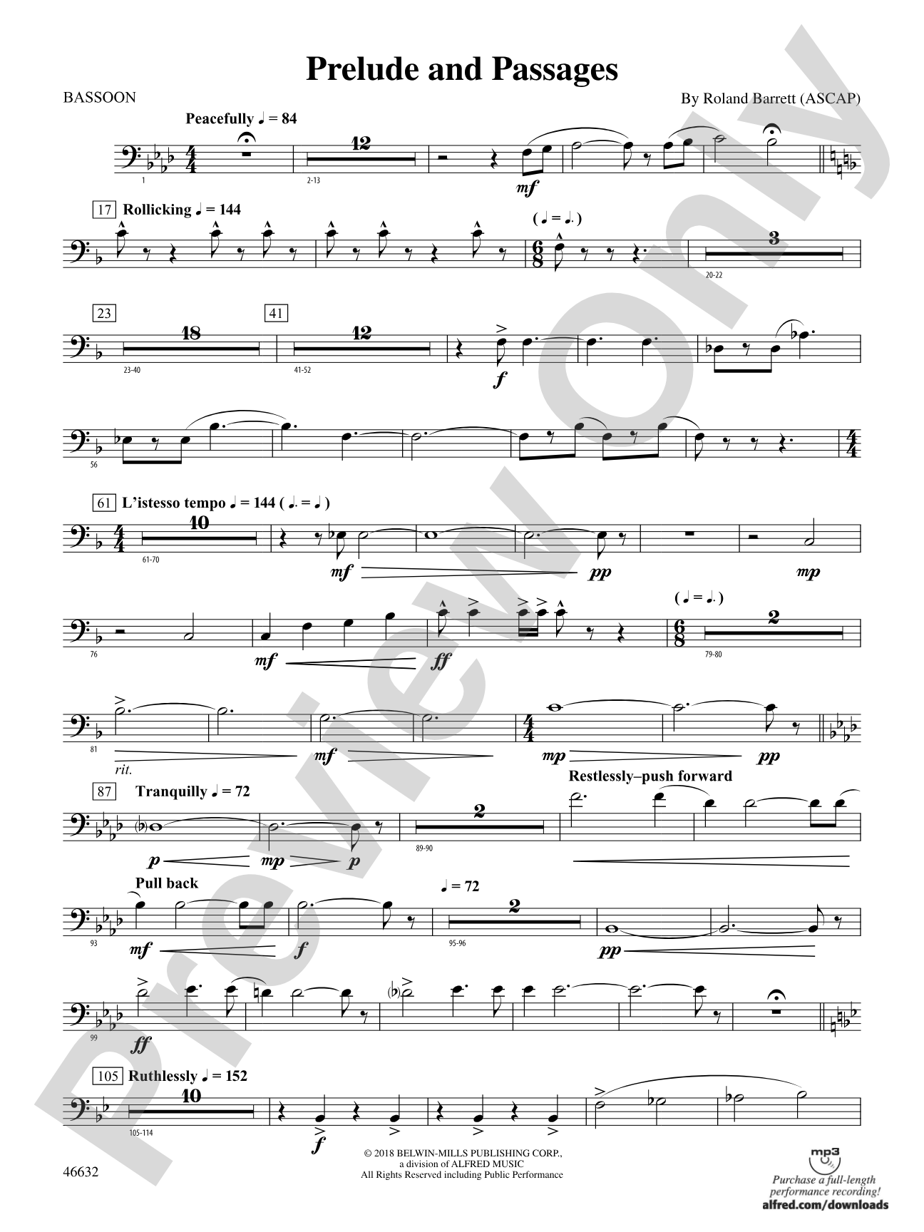 Prelude and Passages: Bassoon
