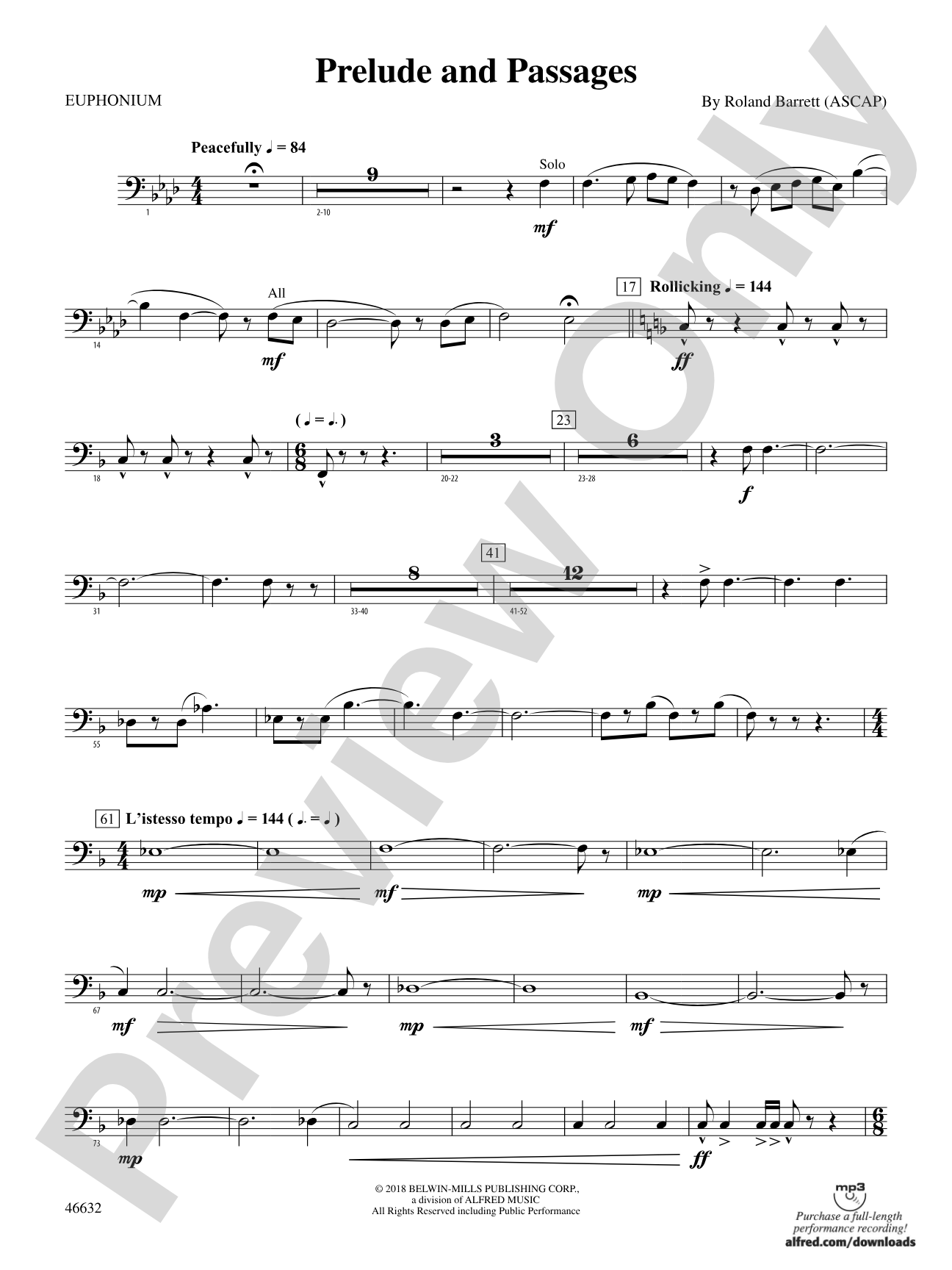 Prelude and Passages: Baritone B.C.