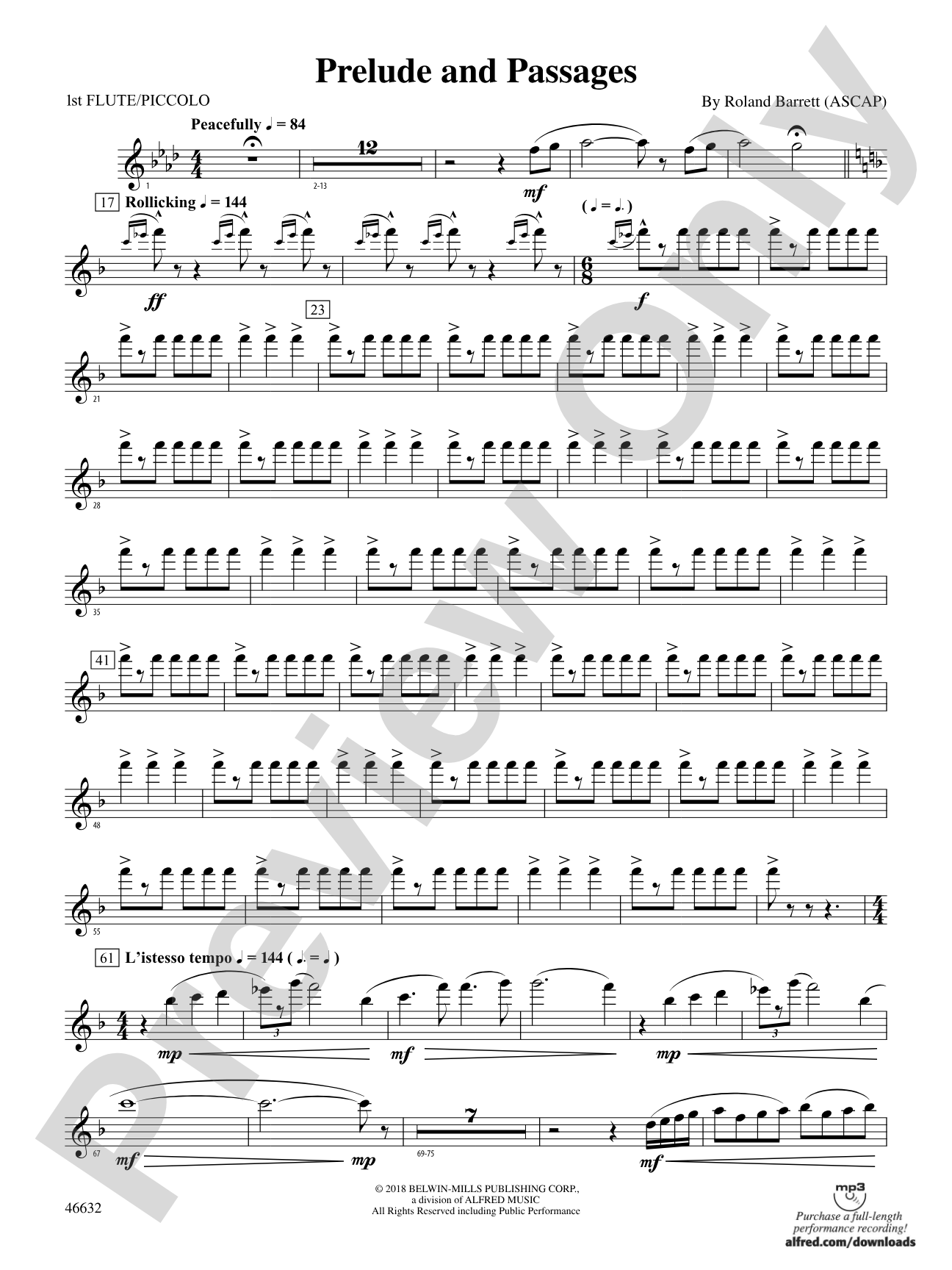Prelude and Passages: Flute