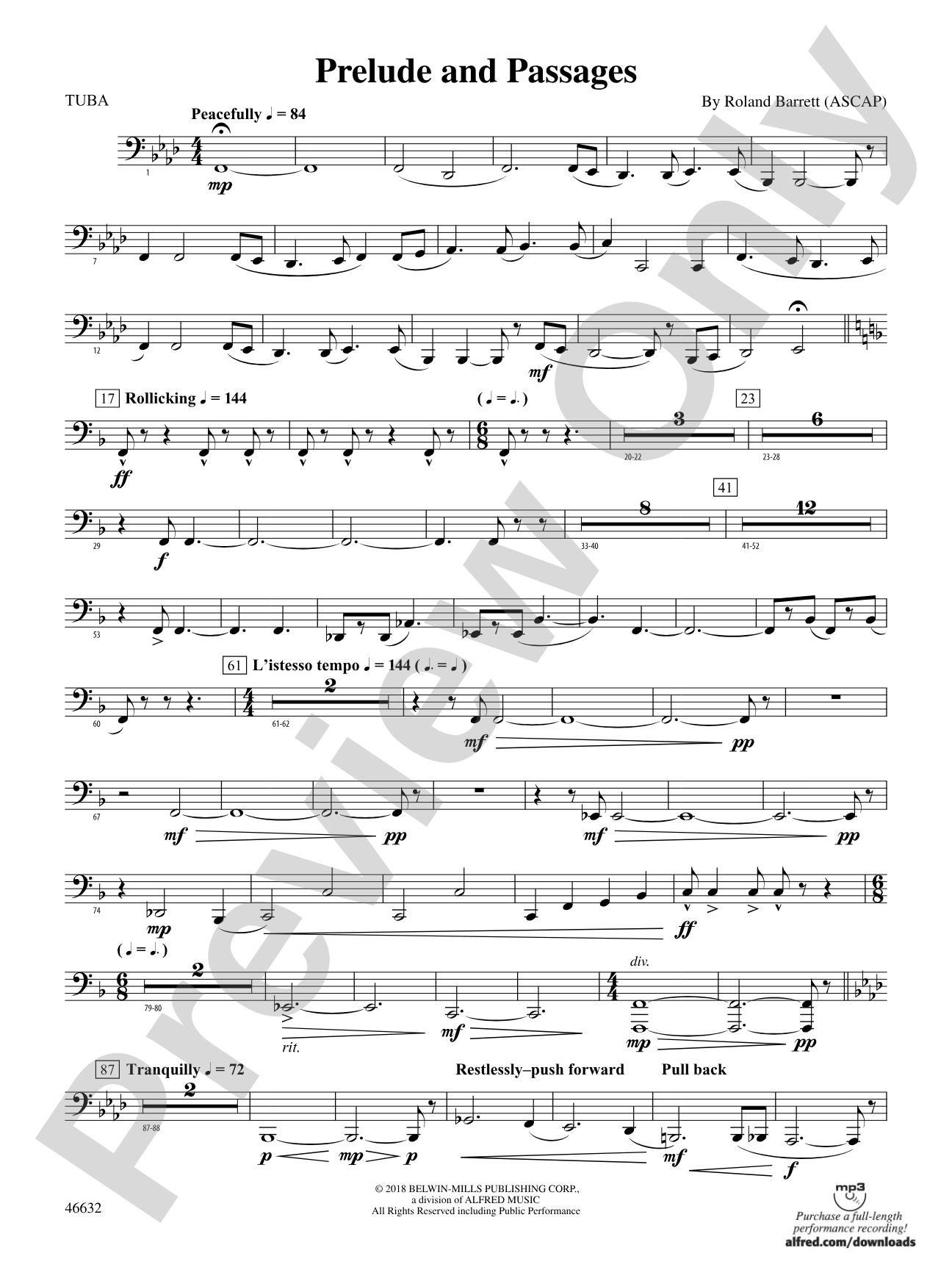 Prelude and Passages: Tuba