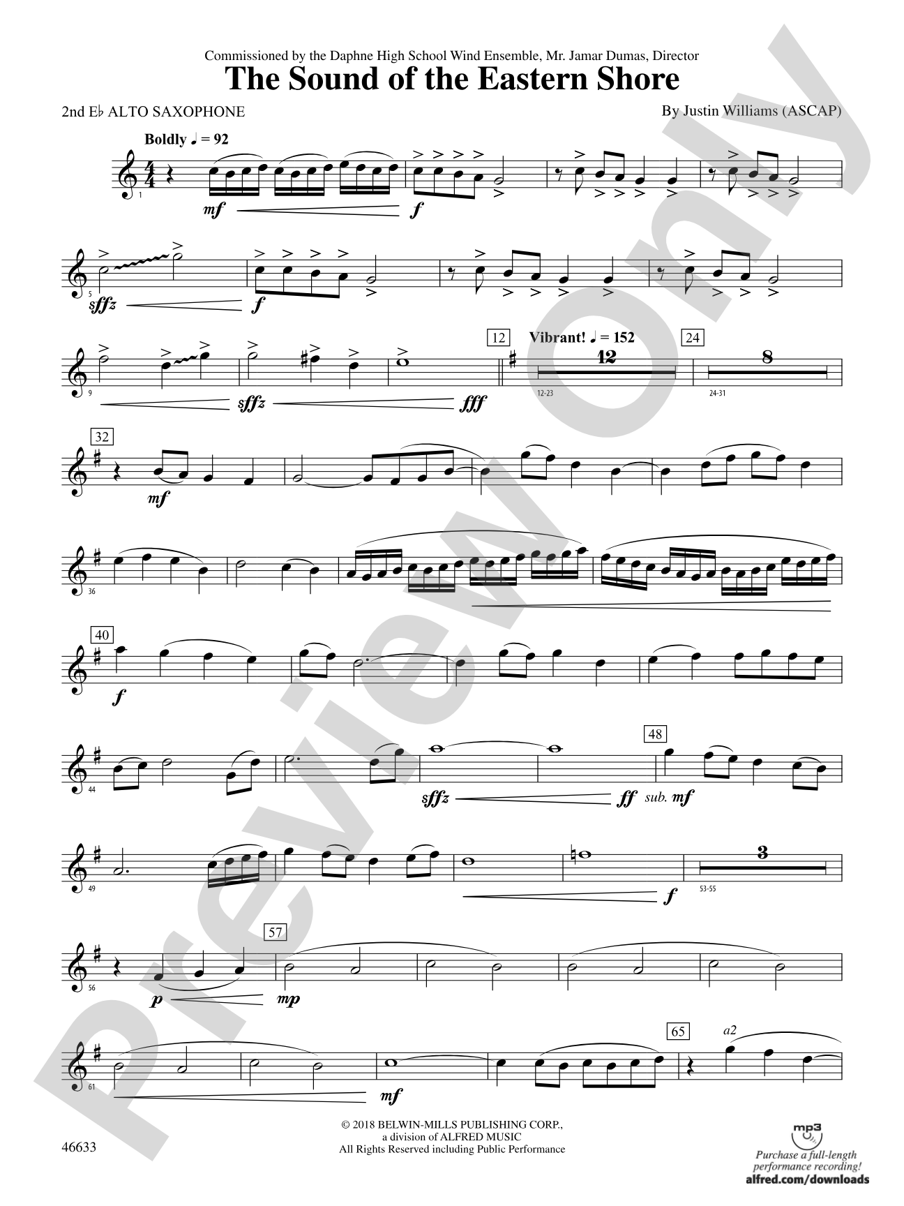 The Sound of the Eastern Shore: 2nd E-flat Alto Saxophone