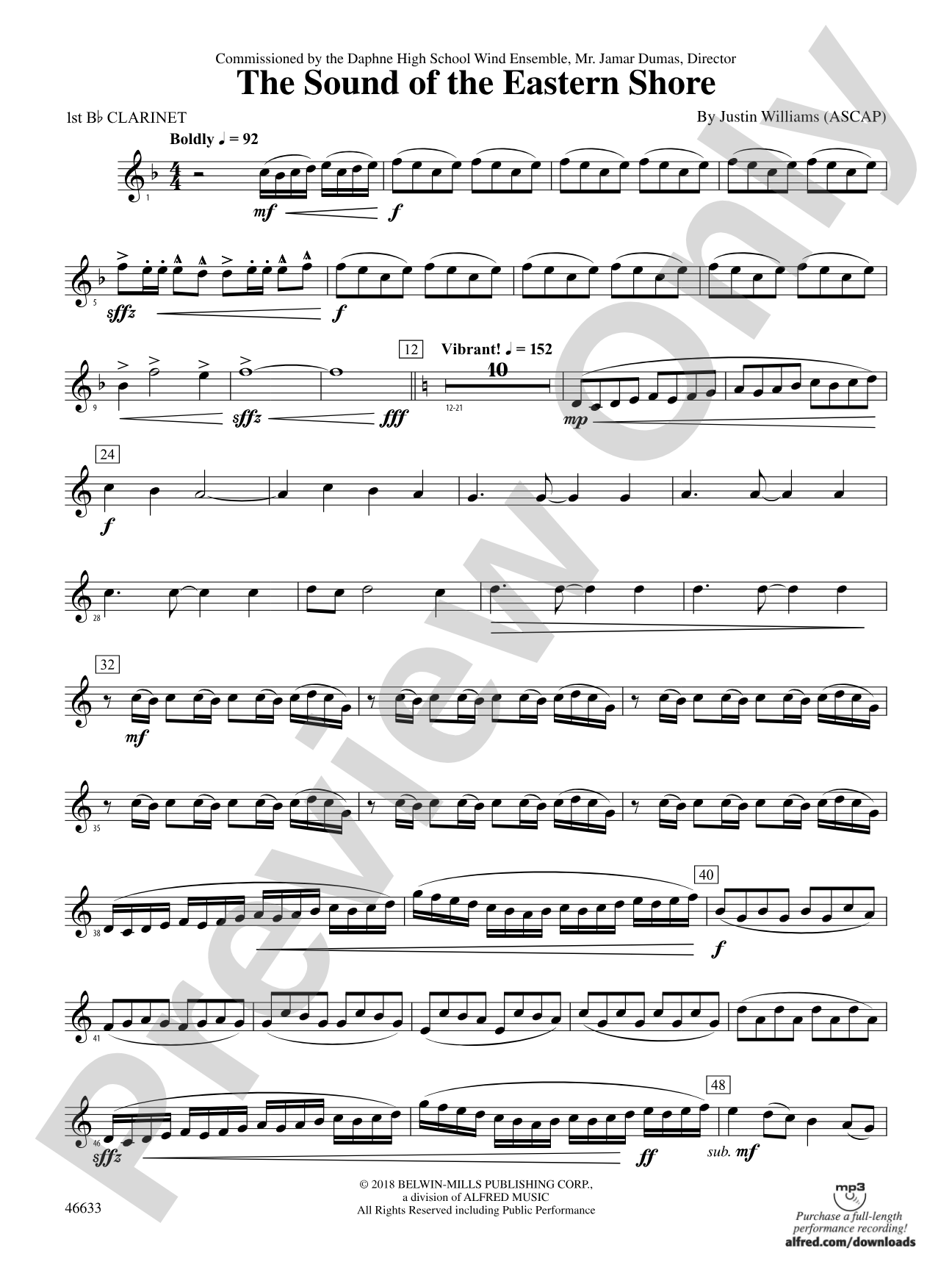 The Sound of the Eastern Shore: 1st B-flat Clarinet