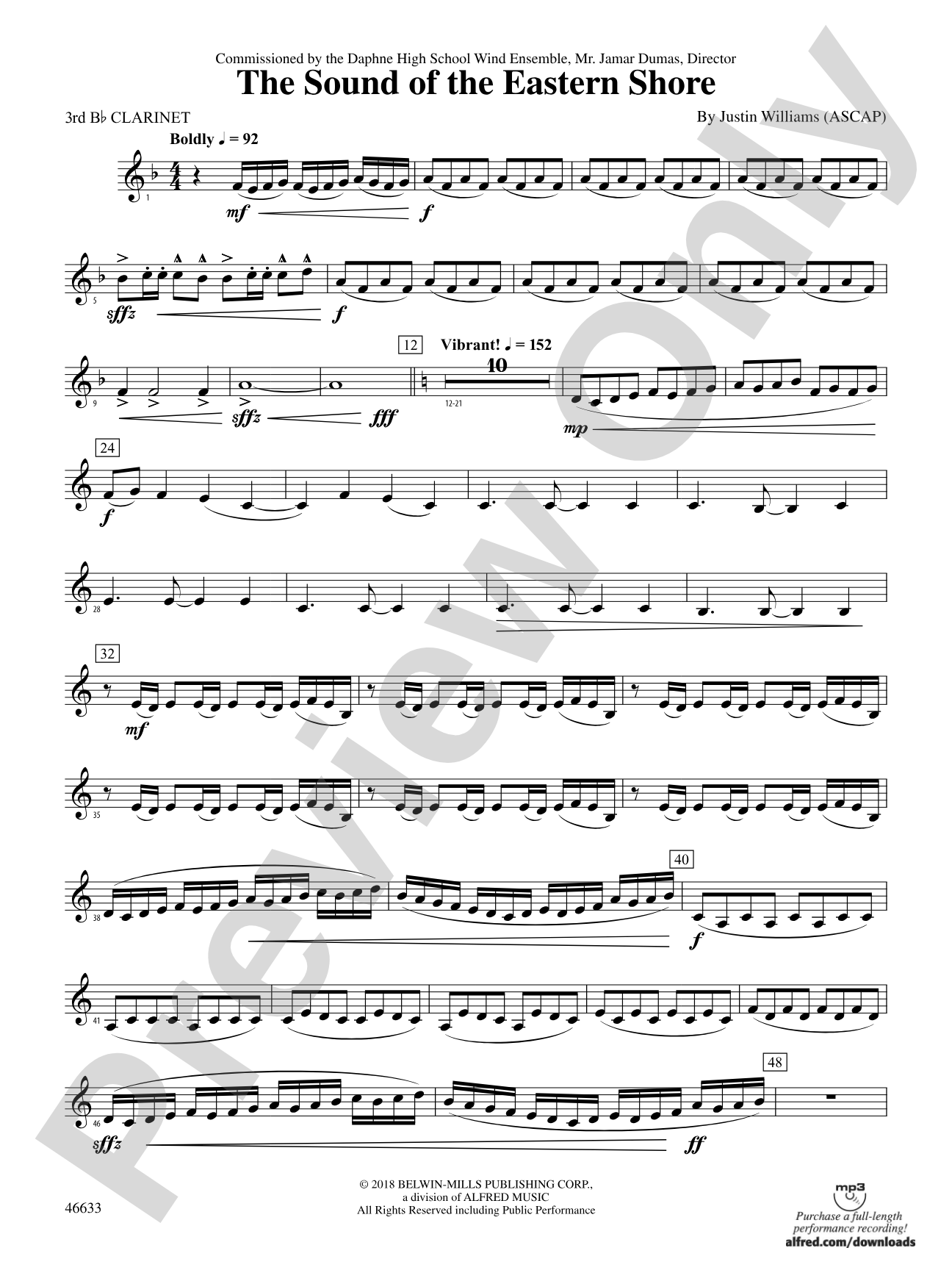 The Sound of the Eastern Shore: 3rd B-flat Clarinet