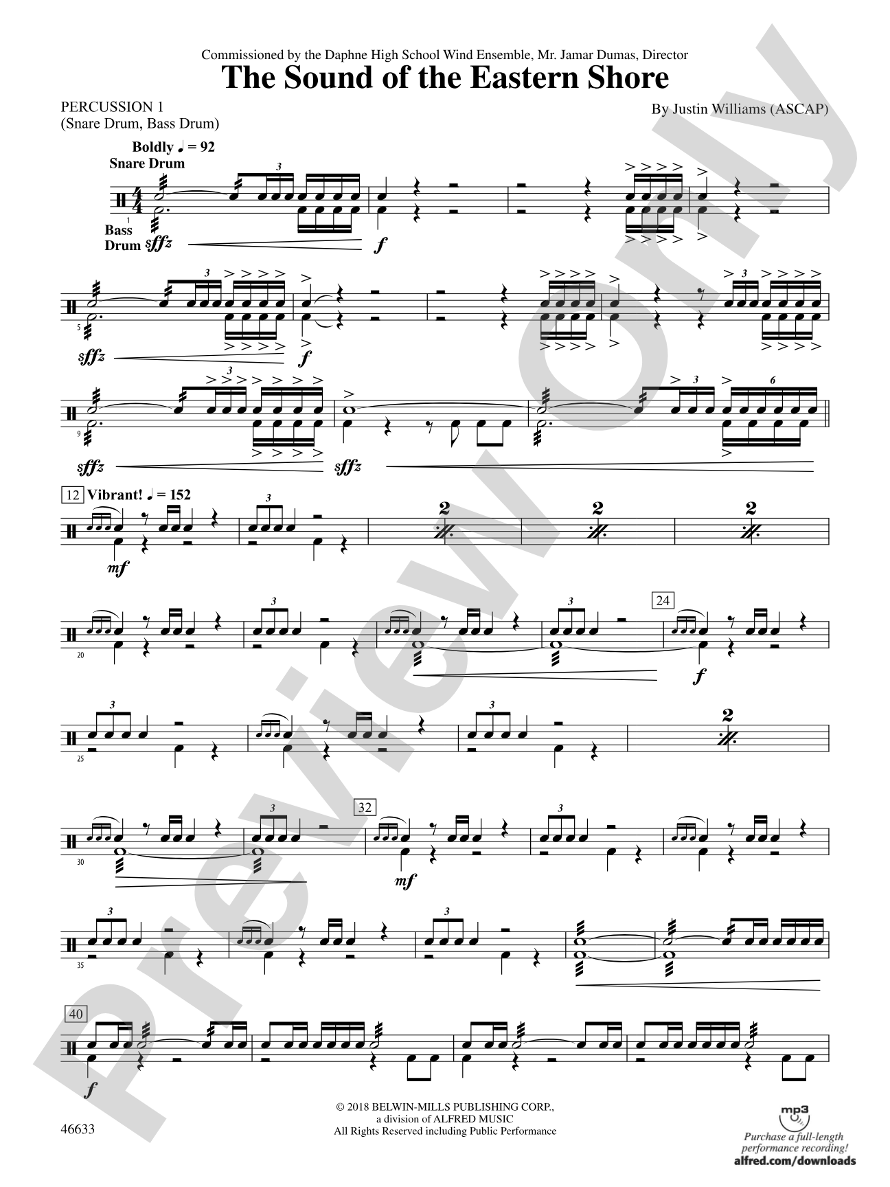 The Sound of the Eastern Shore: 1st Percussion