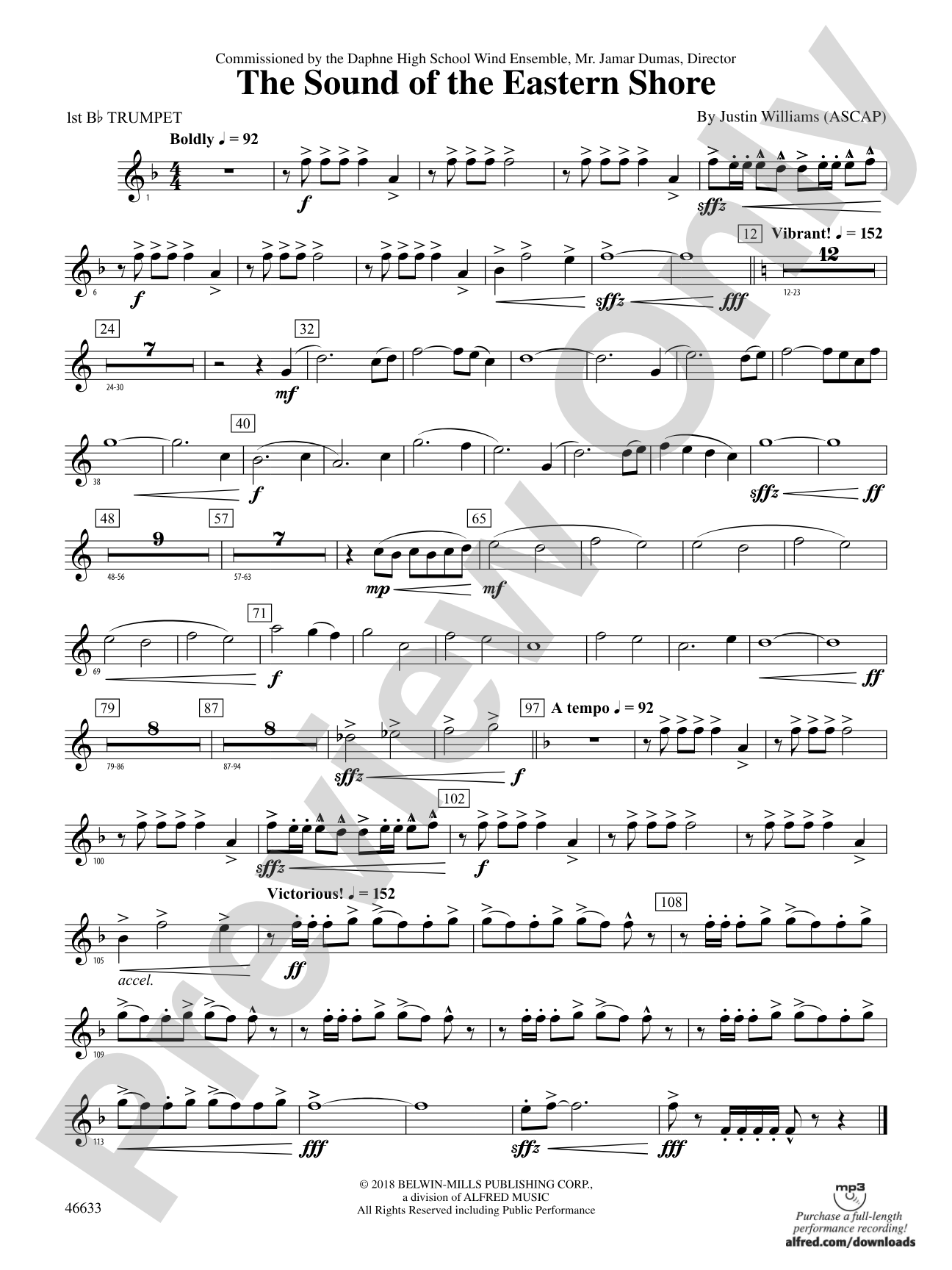 The Sound of the Eastern Shore: 1st B-flat Trumpet
