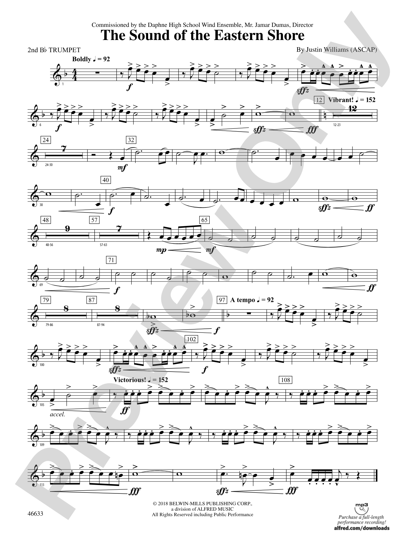 The Sound of the Eastern Shore: 2nd B-flat Trumpet