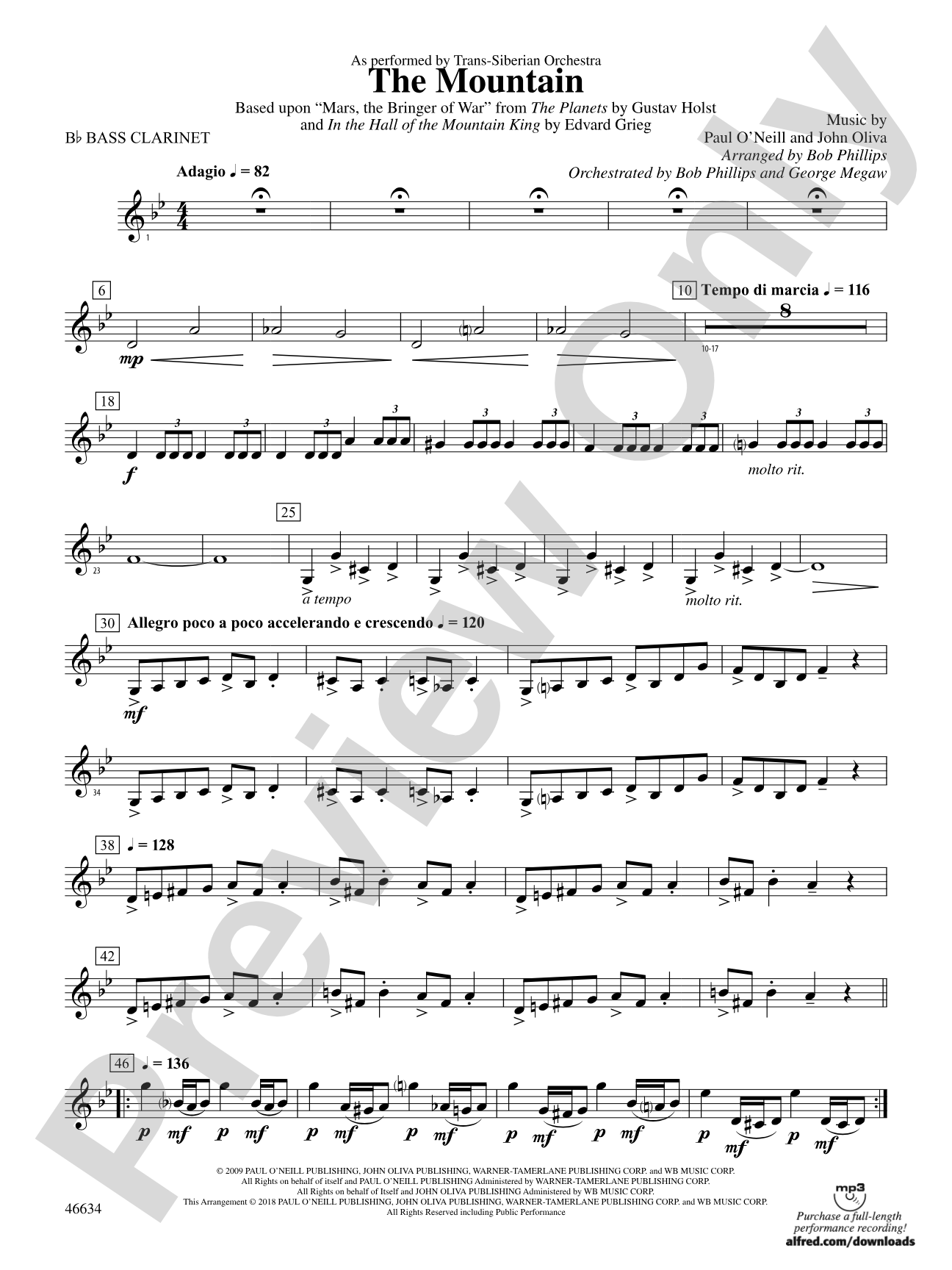 The Mountain: B-flat Bass Clarinet