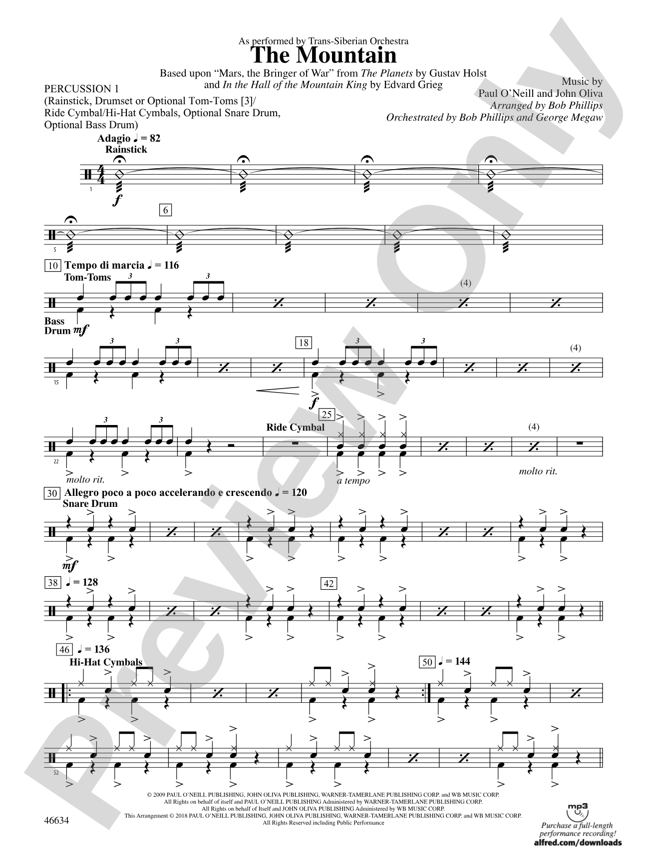 The Mountain: 1st Percussion