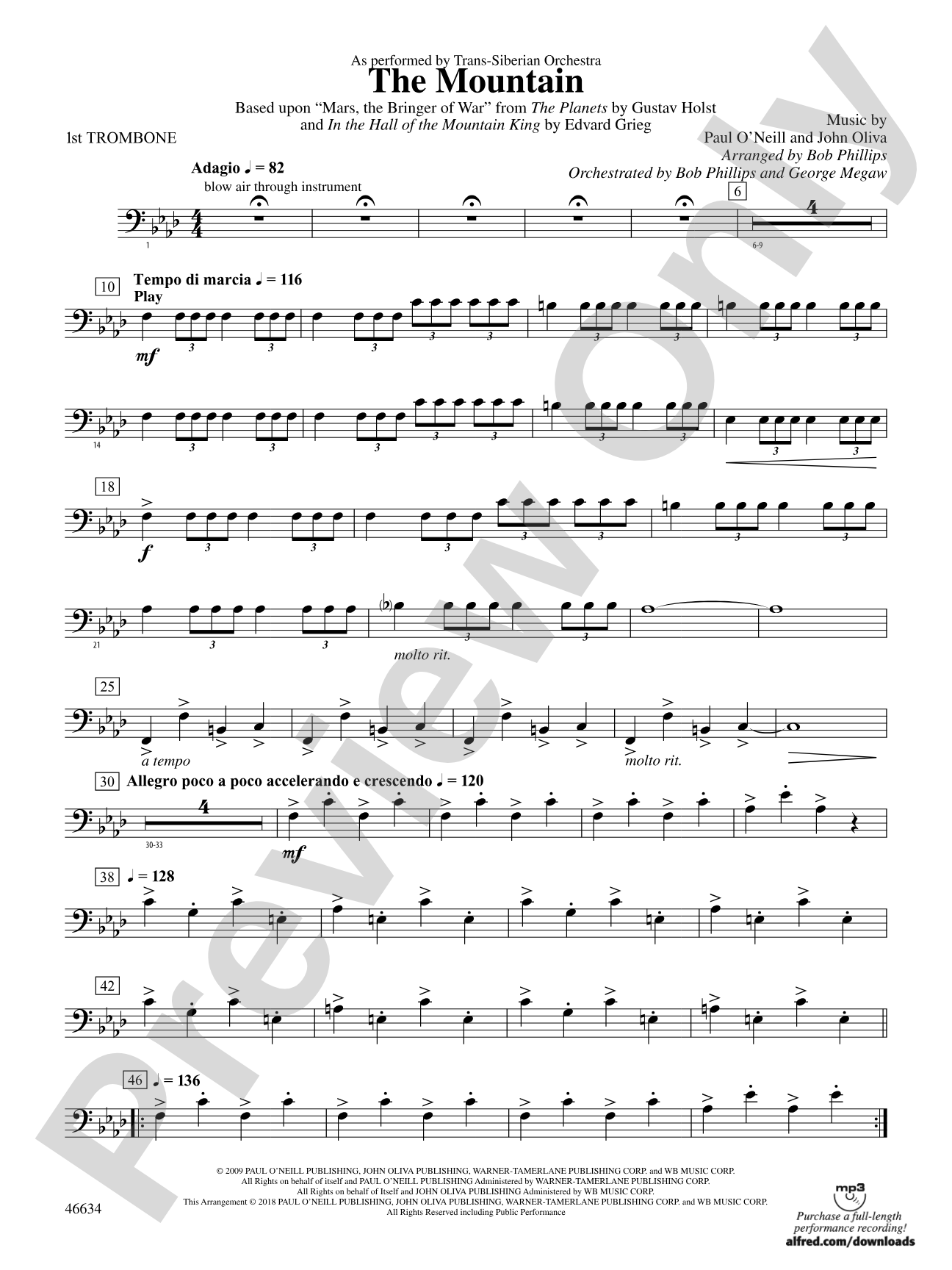 The Mountain: 1st Trombone