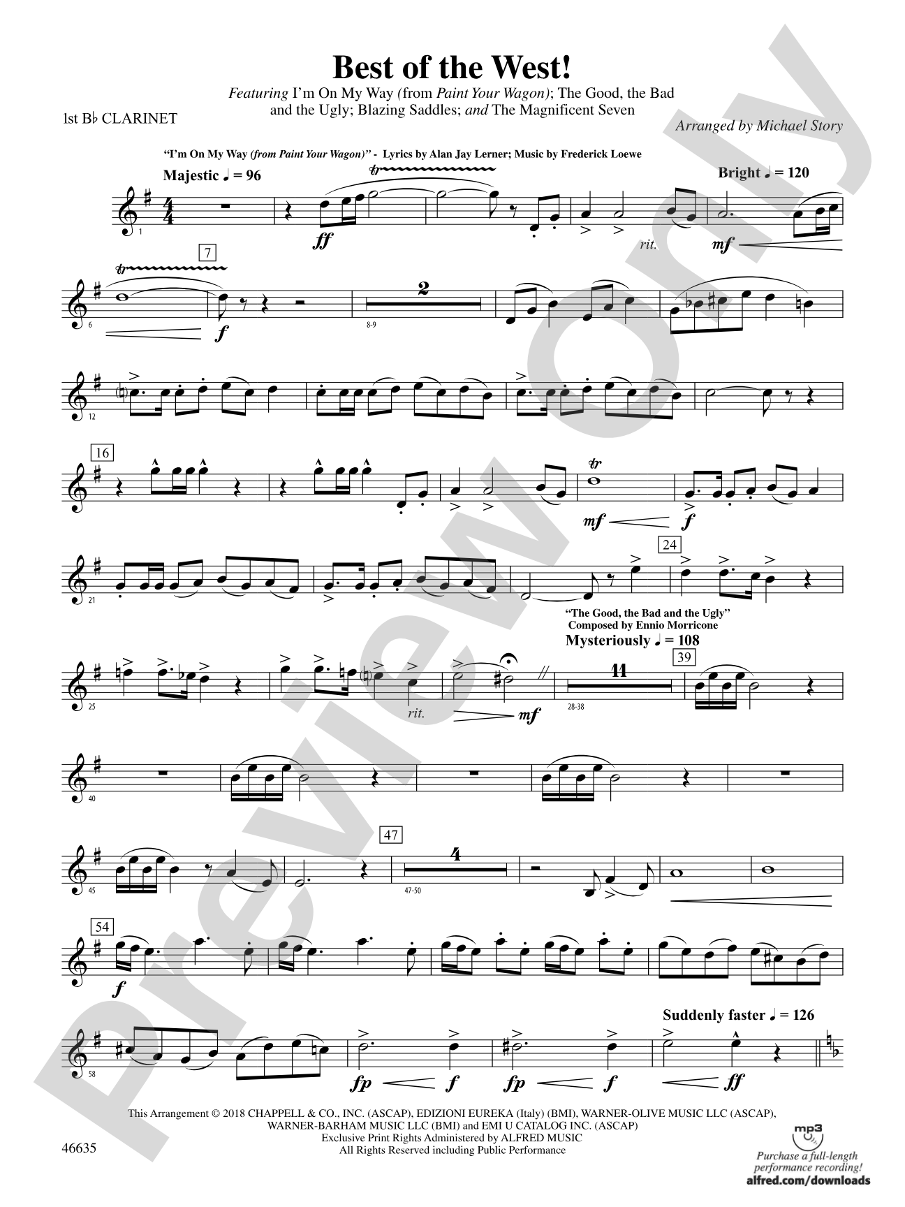 Best of the West!: 1st B-flat Clarinet