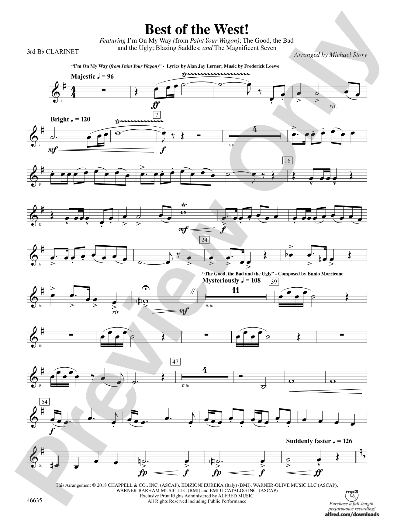 Best of the West!: 3rd B-flat Clarinet