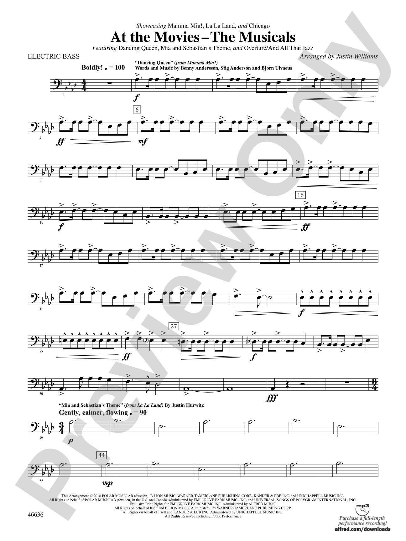 At the Movies---The Musicals: Electric Bass