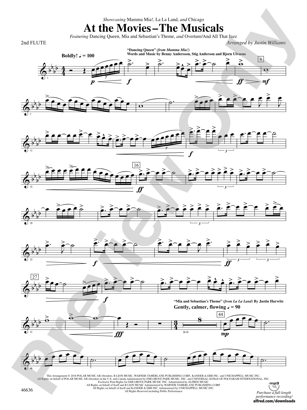 At the Movies---The Musicals: 2nd Flute