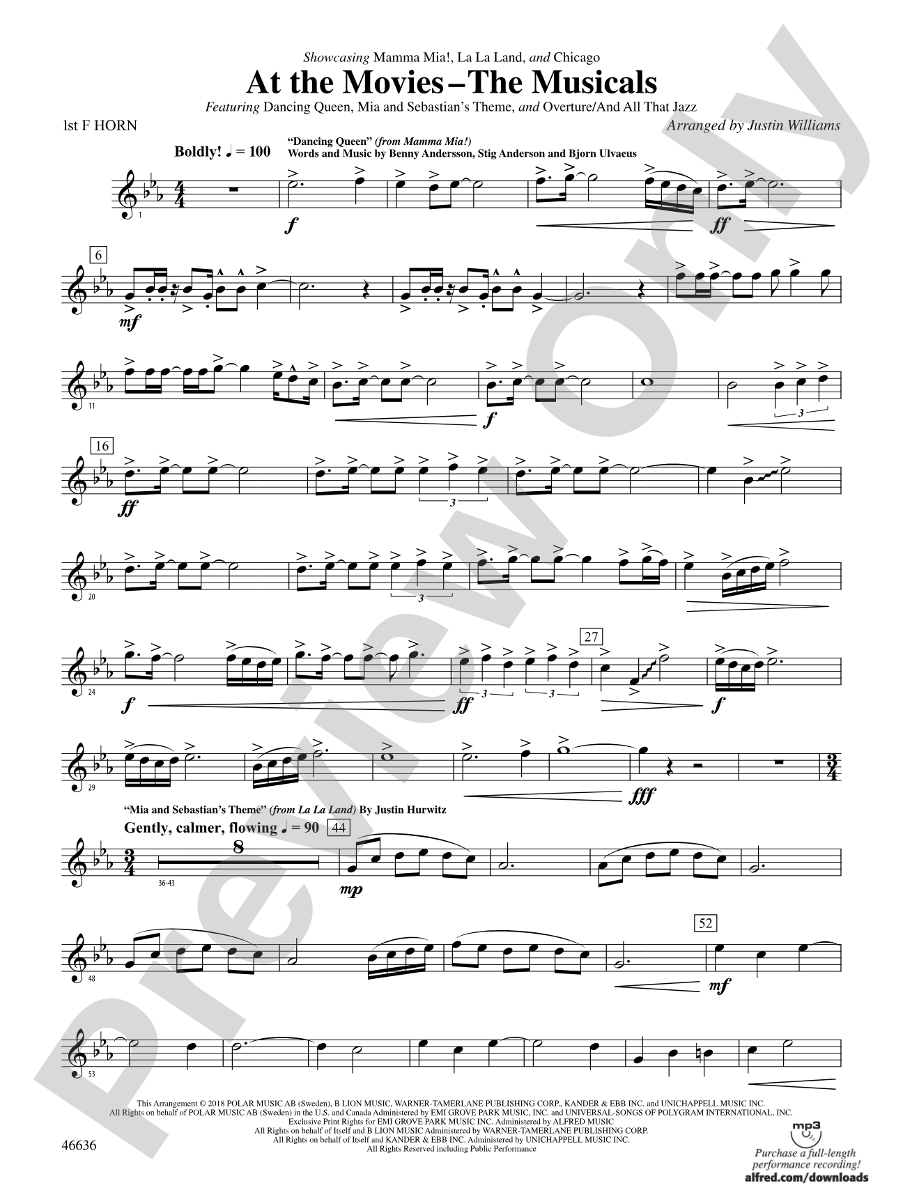 At the Movies---The Musicals: 1st F Horn