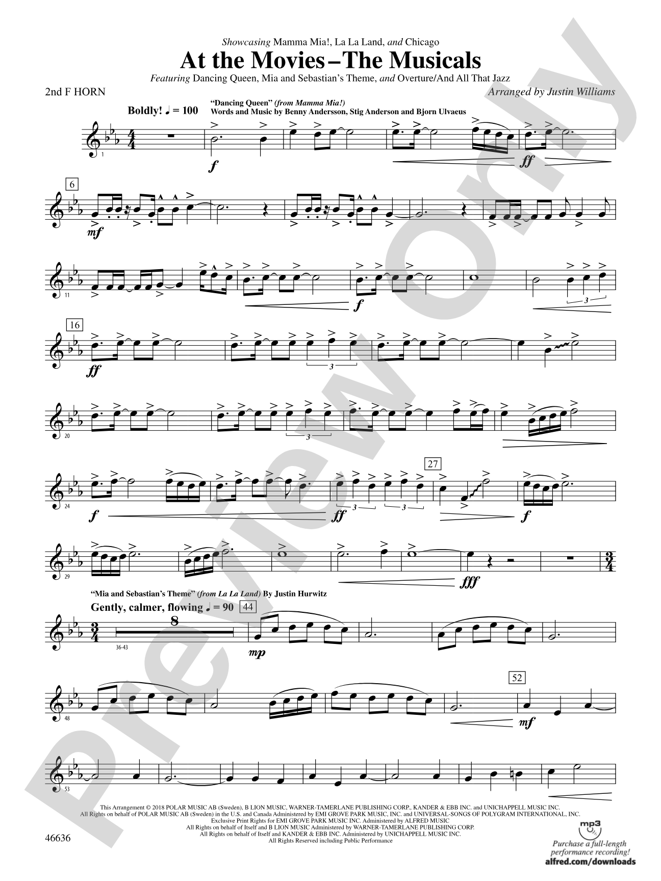 At the Movies---The Musicals: 2nd F Horn