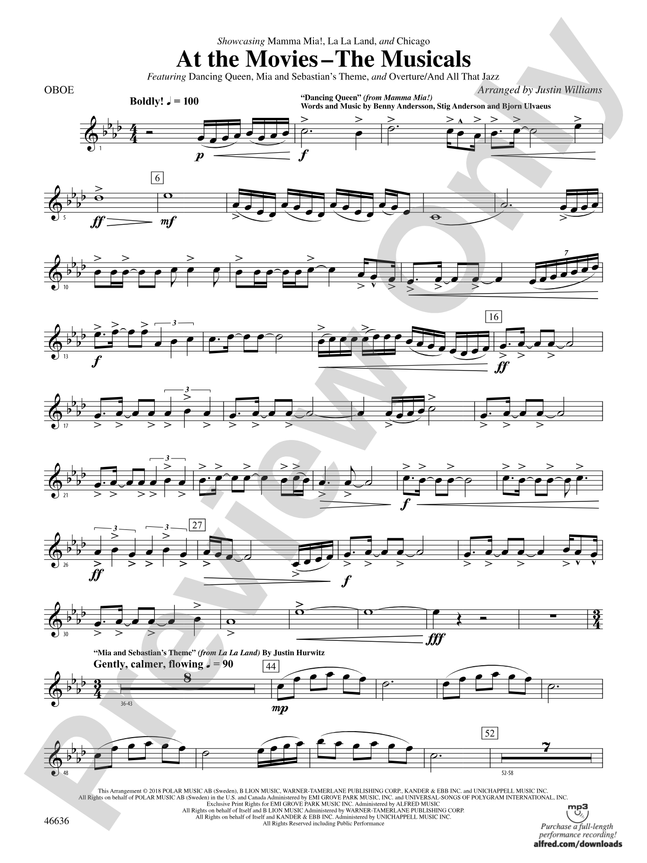At the Movies---The Musicals: Oboe