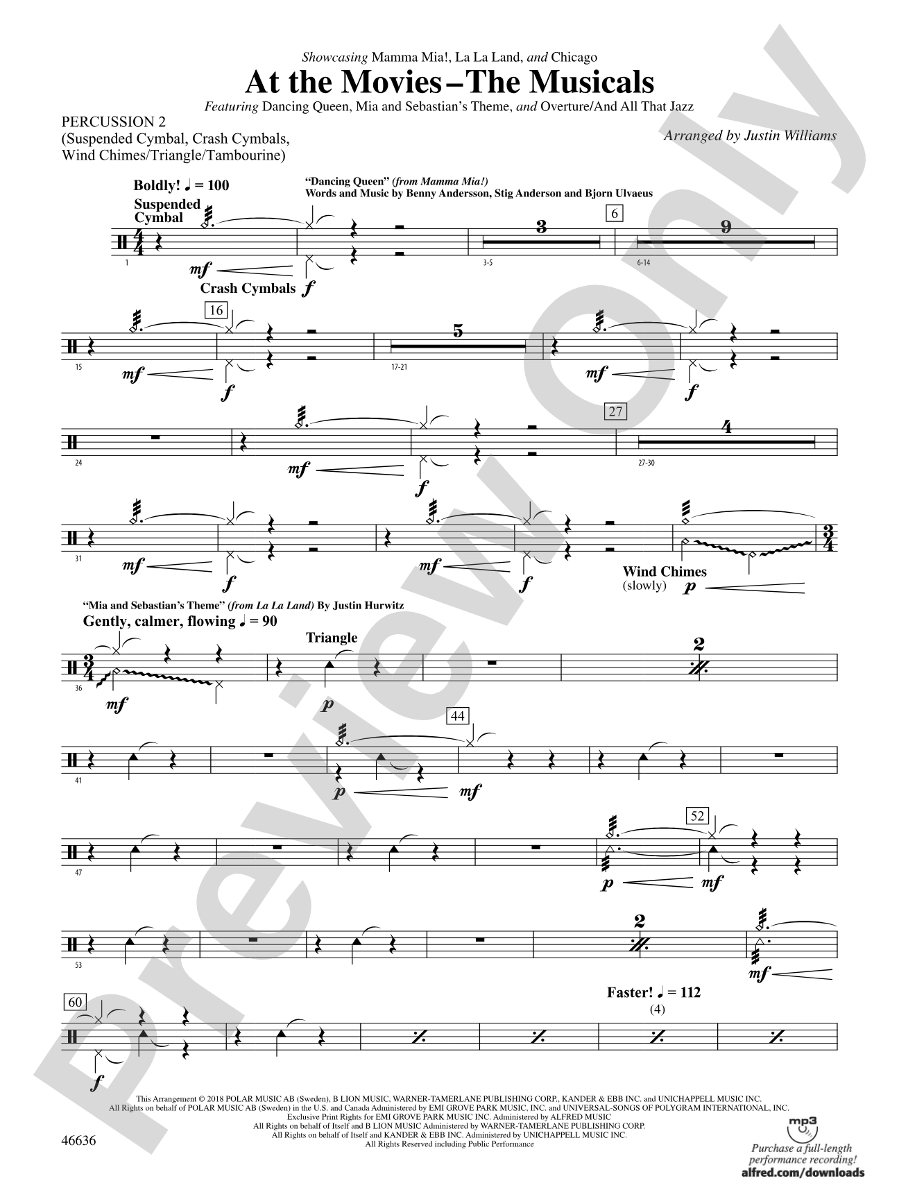 At the Movies---The Musicals: 2nd Percussion