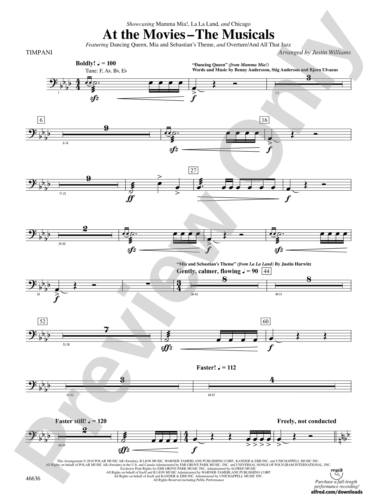 At the Movies---The Musicals: Timpani