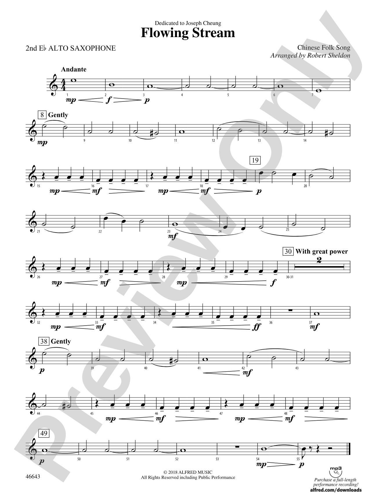 Flowing Stream: 2nd E-flat Alto Saxophone