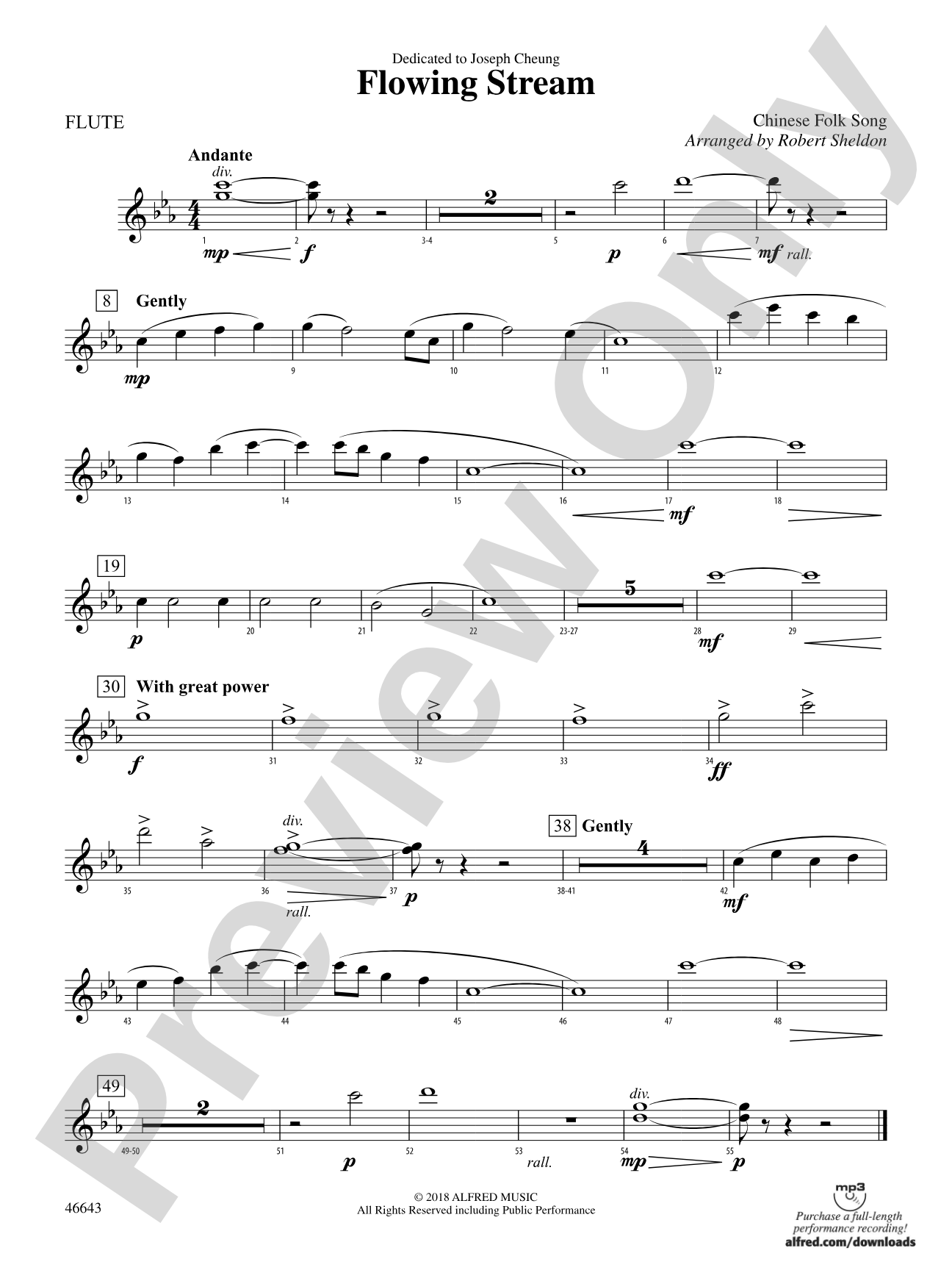 Flowing Stream: Flute